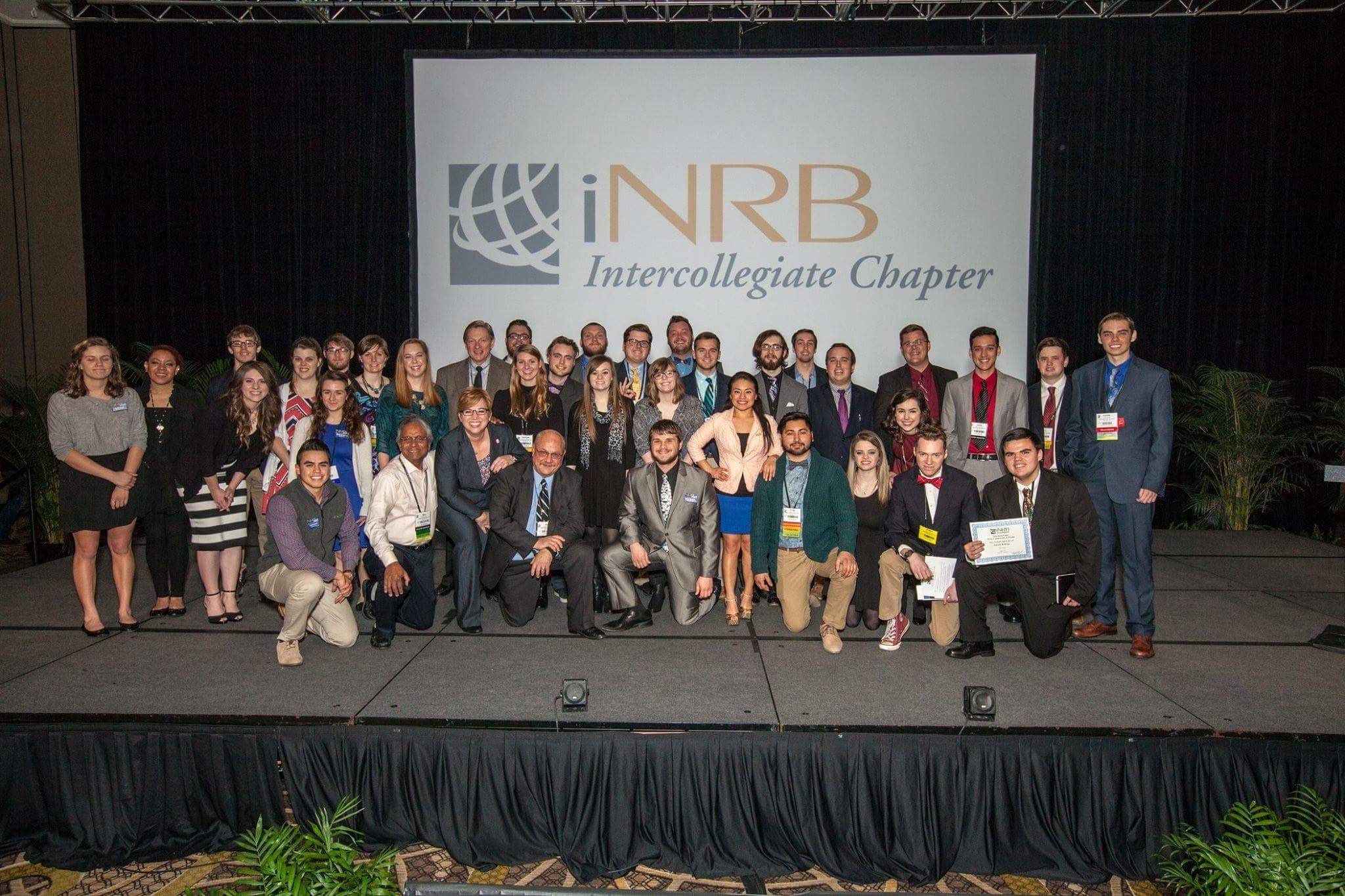 The NGU team poses onstage at NRB. Photo courtesy of Torey Brown.