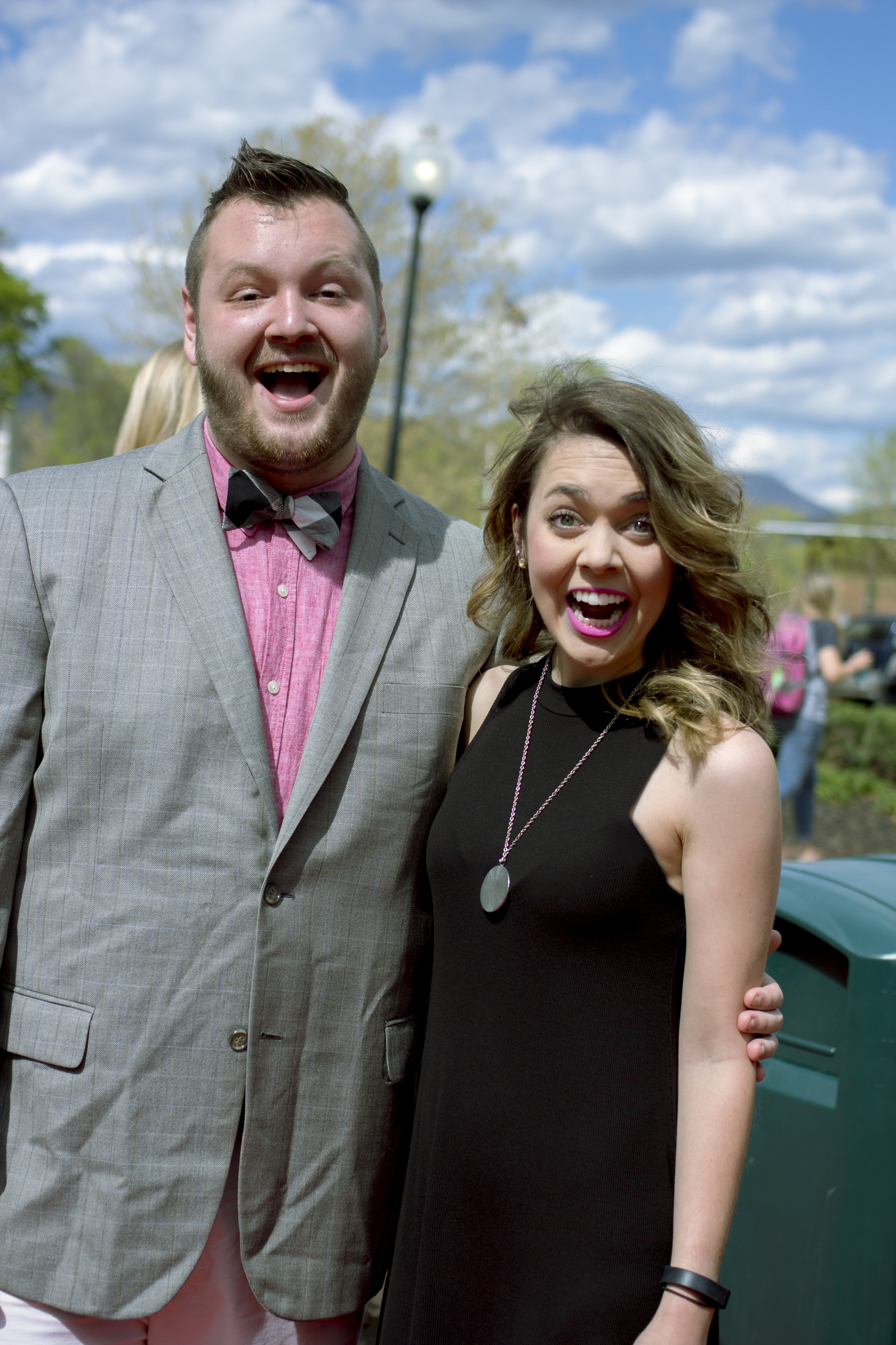 Adam Polk and Carlee Colvard don't shy away at the opportunity to look spiffy, but rather enjoy going all out at the opportunity to dress their best. They show their enthusiasm at the chance to attend the red carpet event.&nbsp;