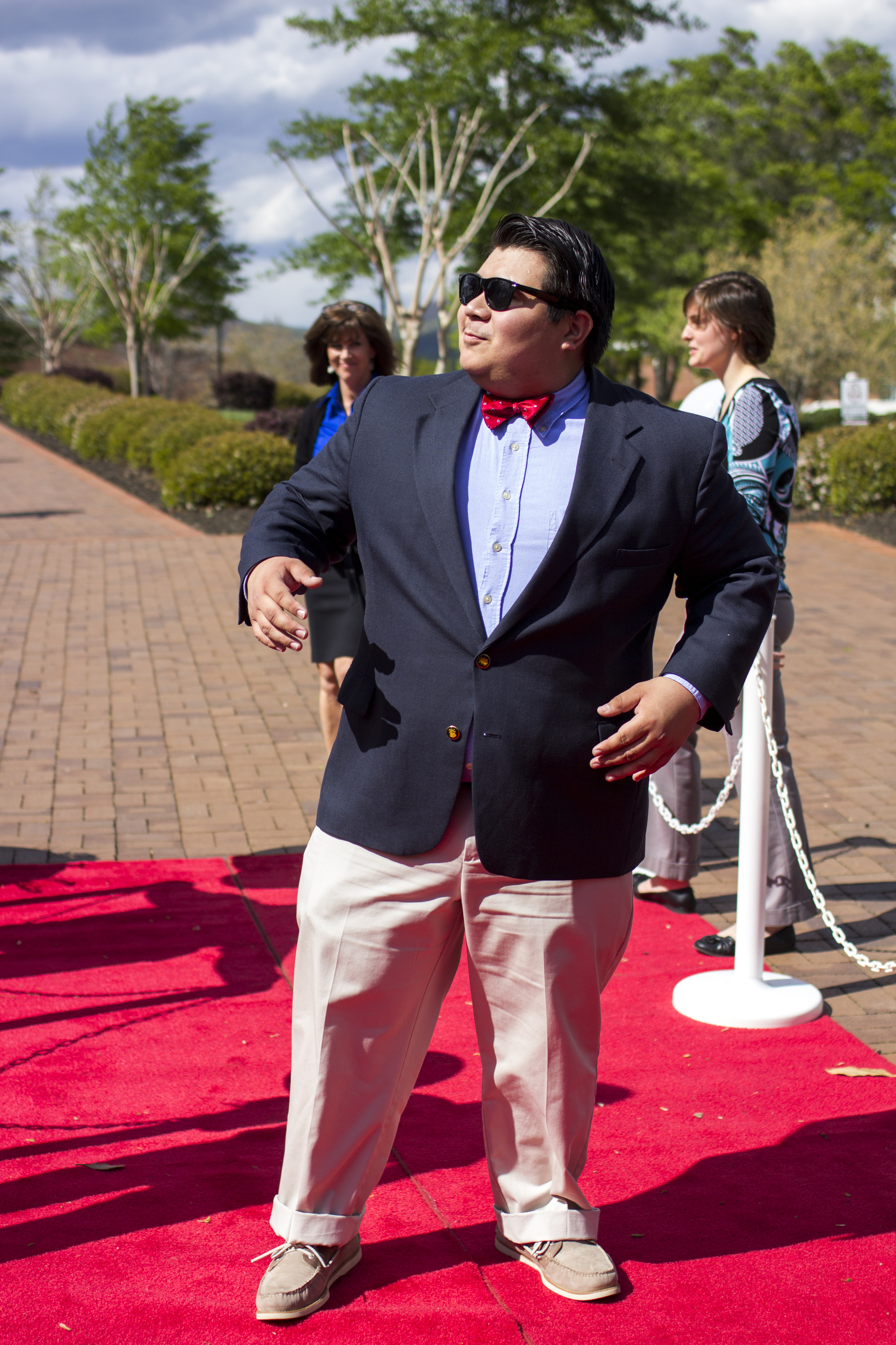 Pedro Mateo shows his natural,&nbsp;I-was-born-for-this-life pose as he enters into the film festival.&nbsp;