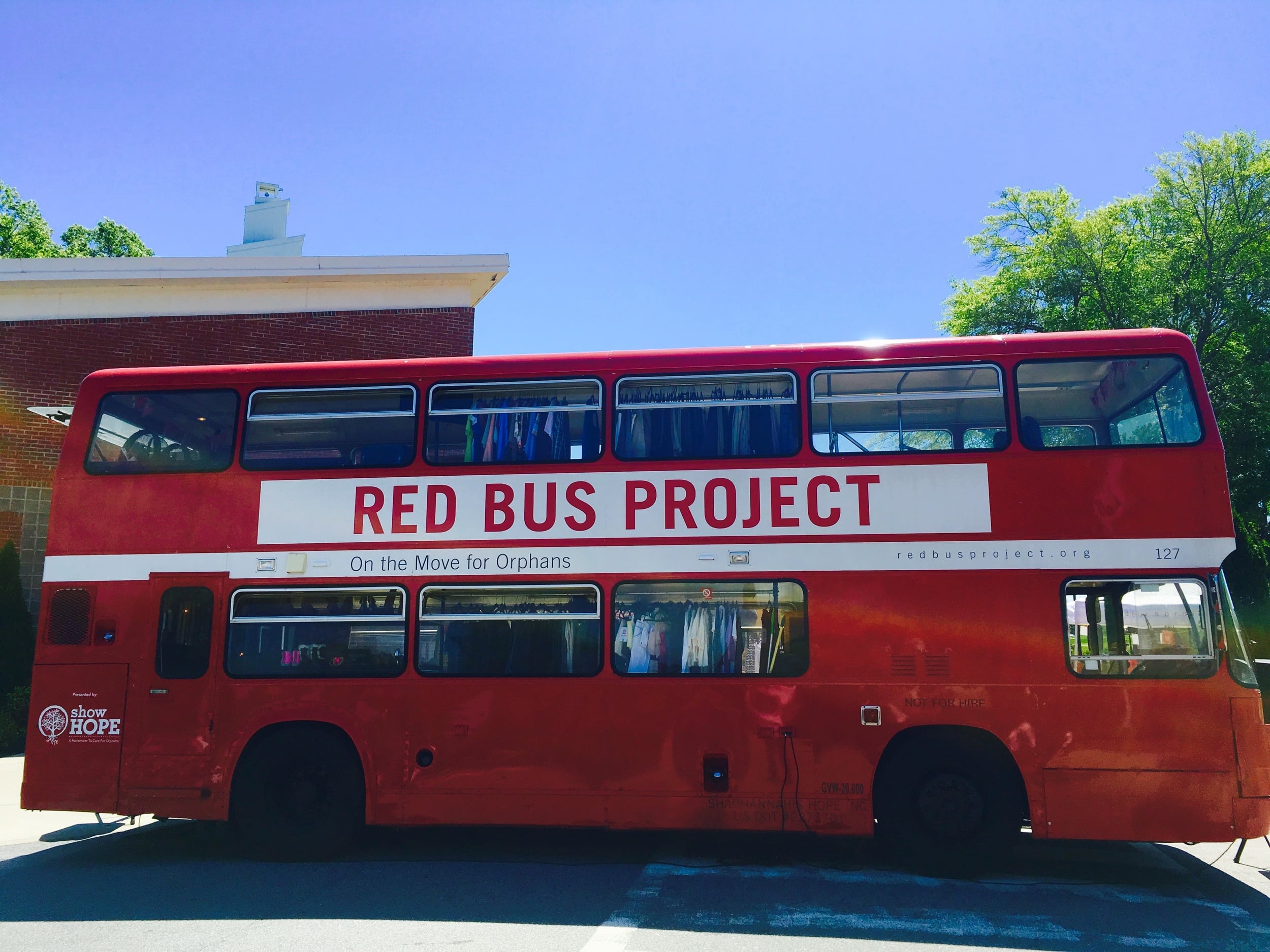 The Red Bus pulled into North Greenville University on Monday, April 18.&nbsp;&nbsp;Photo courtesy of Christian Segers
