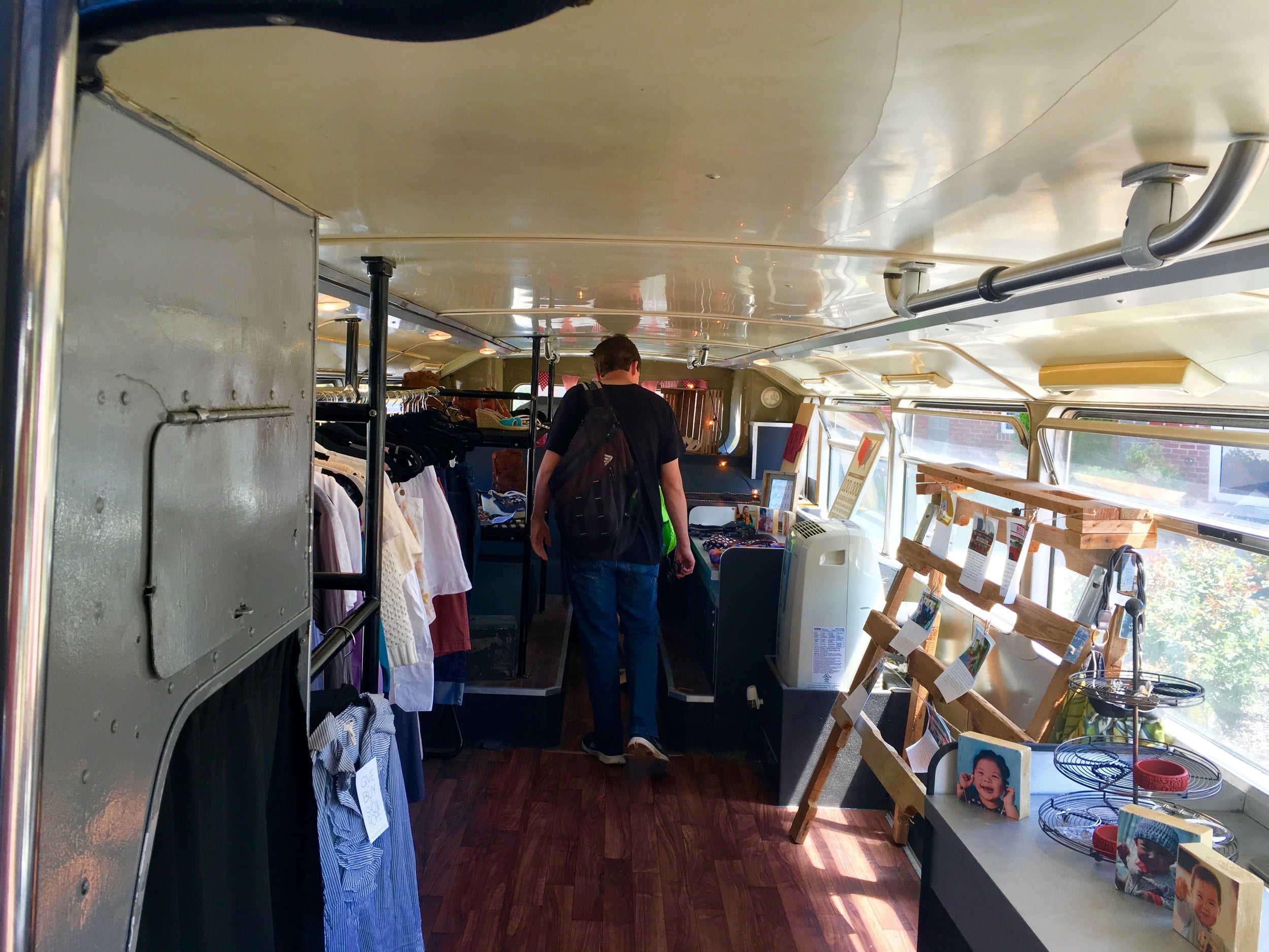 A view of the thrift store portion of the Red Bus. Photo courtesy of Christian Segers.