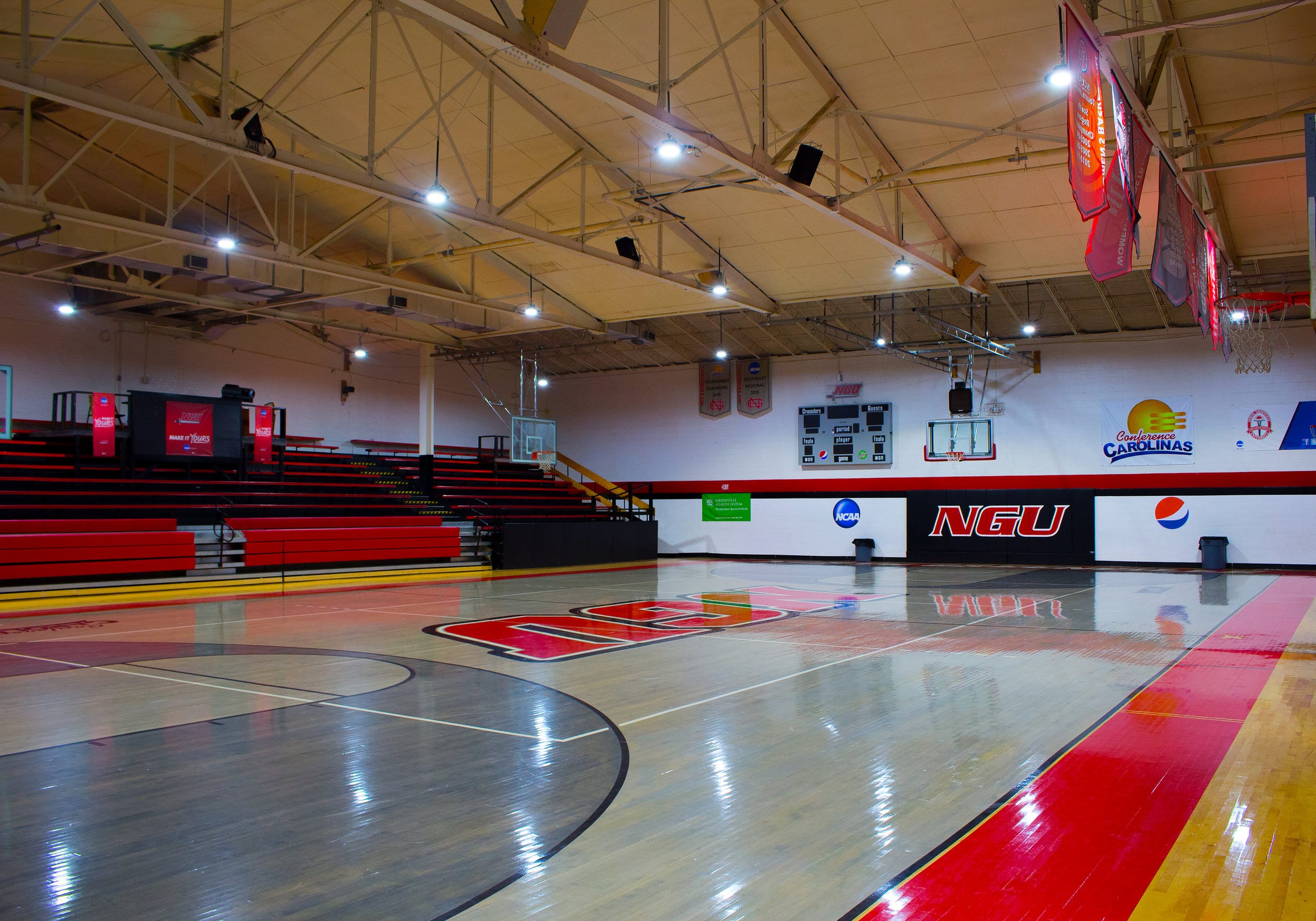 Inside NGU's Hayes Gymnasium. Photo Courtesy of Travis WiIlmann.