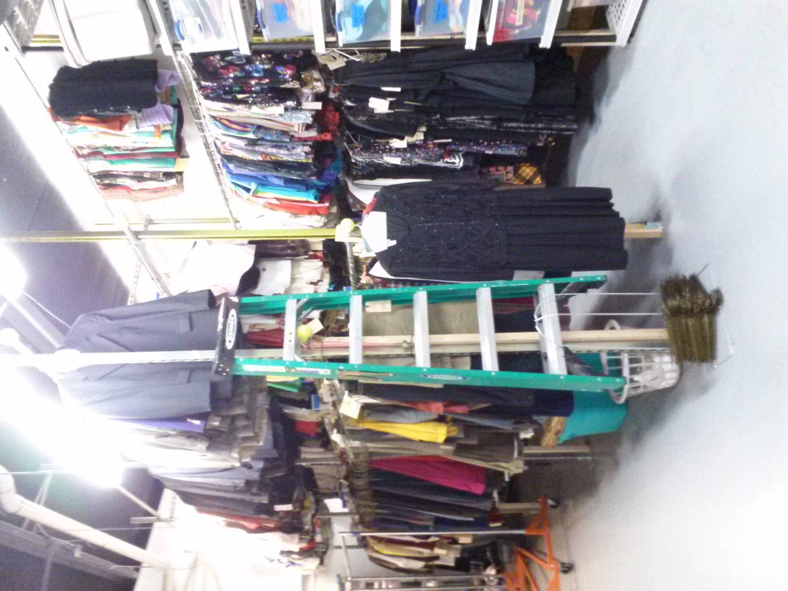  These are some of the costumes located in the Costume Shoppe in the Theatre building where she works.&nbsp; 