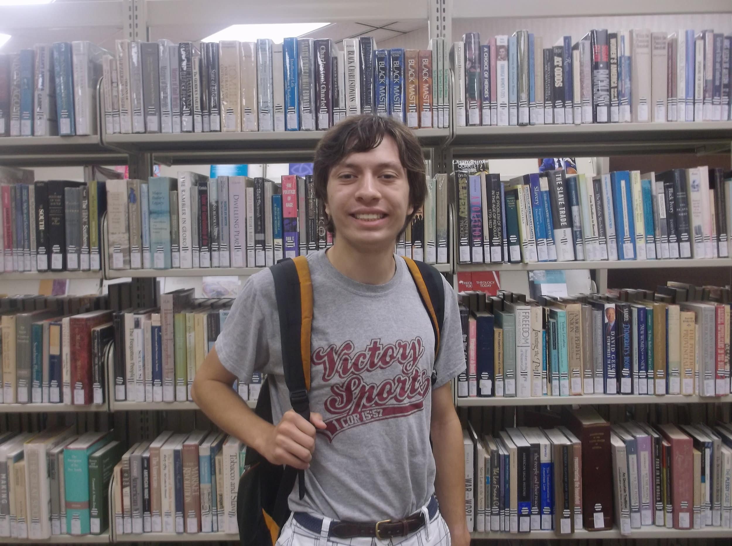 Davis Lisk in the Hester Memorial Library