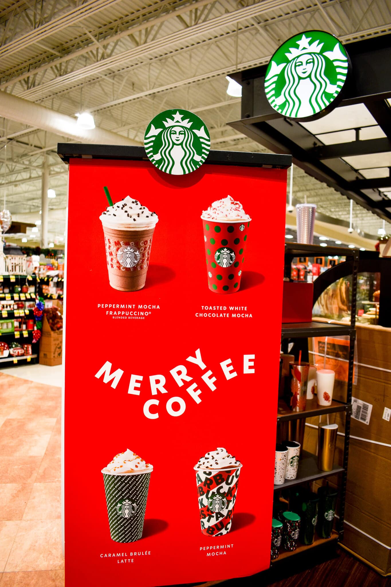 Visit your local Starbucks to get a holiday-inspired drink.