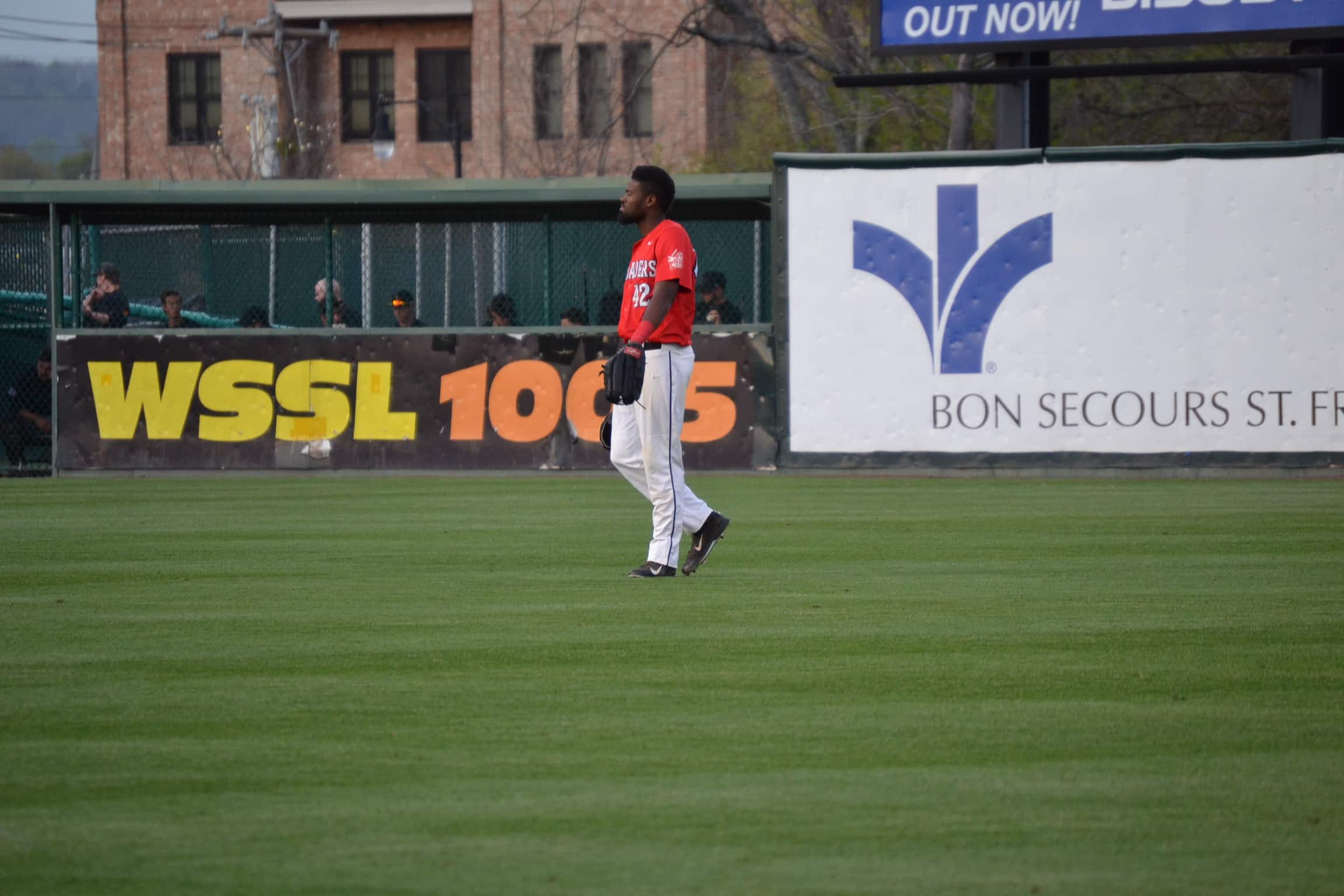  Shaquille Rolle, a junior at NGU, hit a home run Friday night, adding even more excitement to the game.&nbsp; 