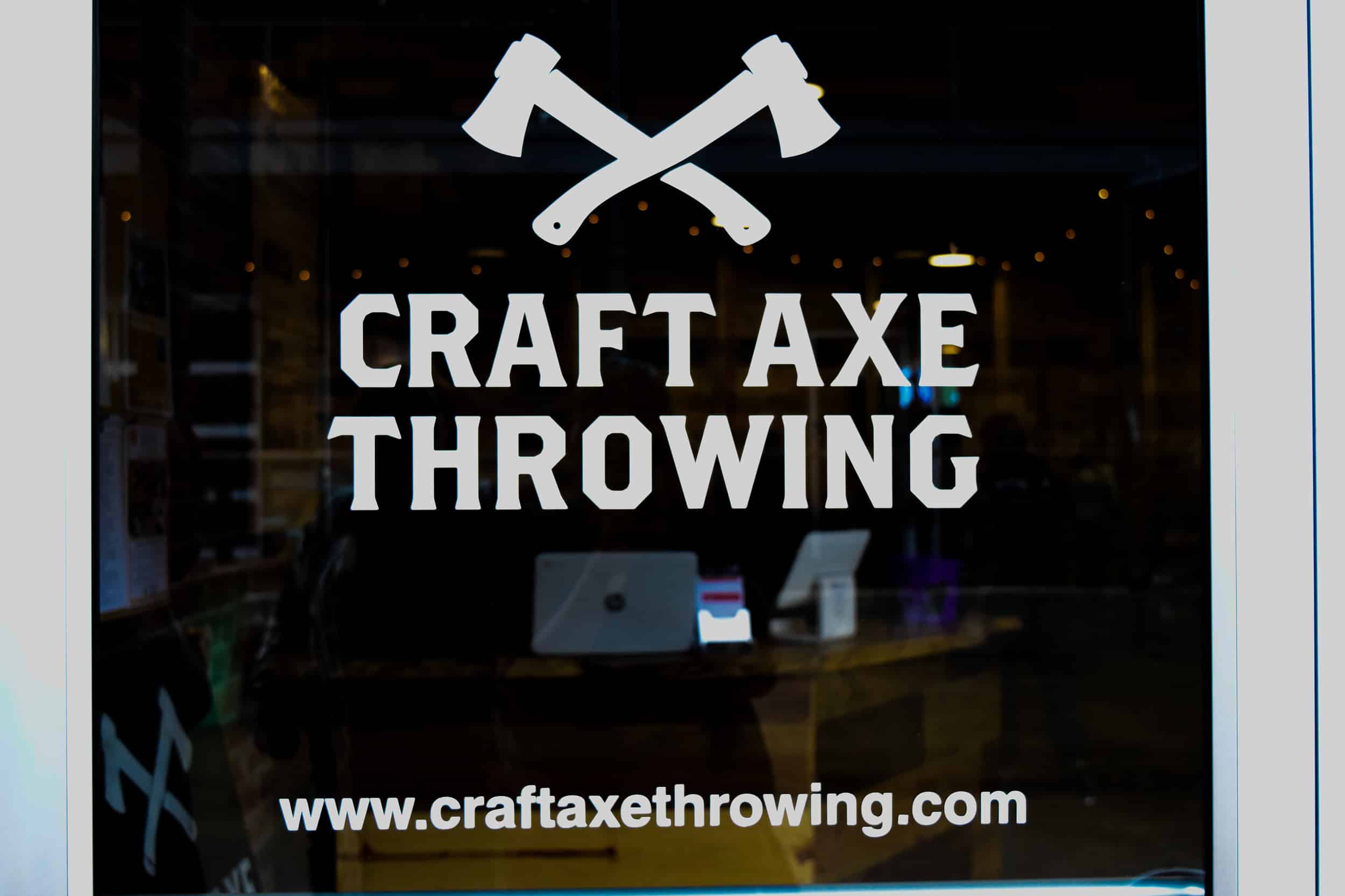 Front door of Craft Axe Throwing