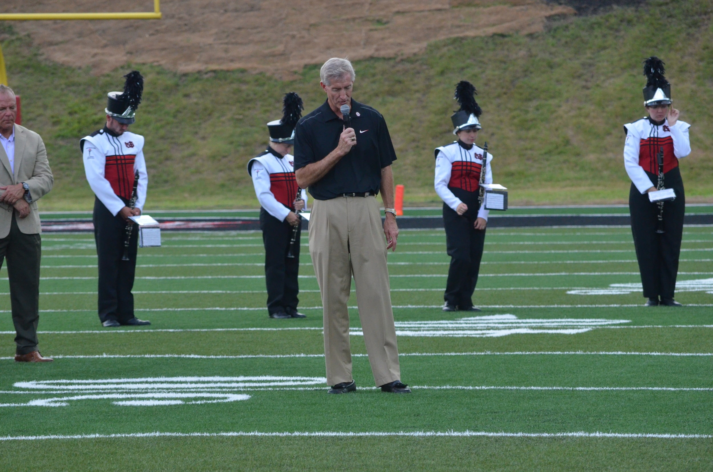  Epting prays for the first game of the season and blesses the rest of the games and players. 