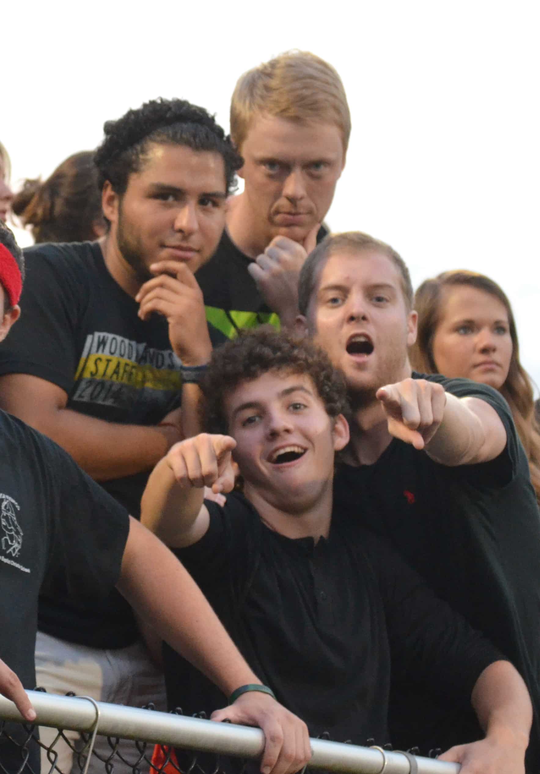  A few select students make sure they have their game faces on 