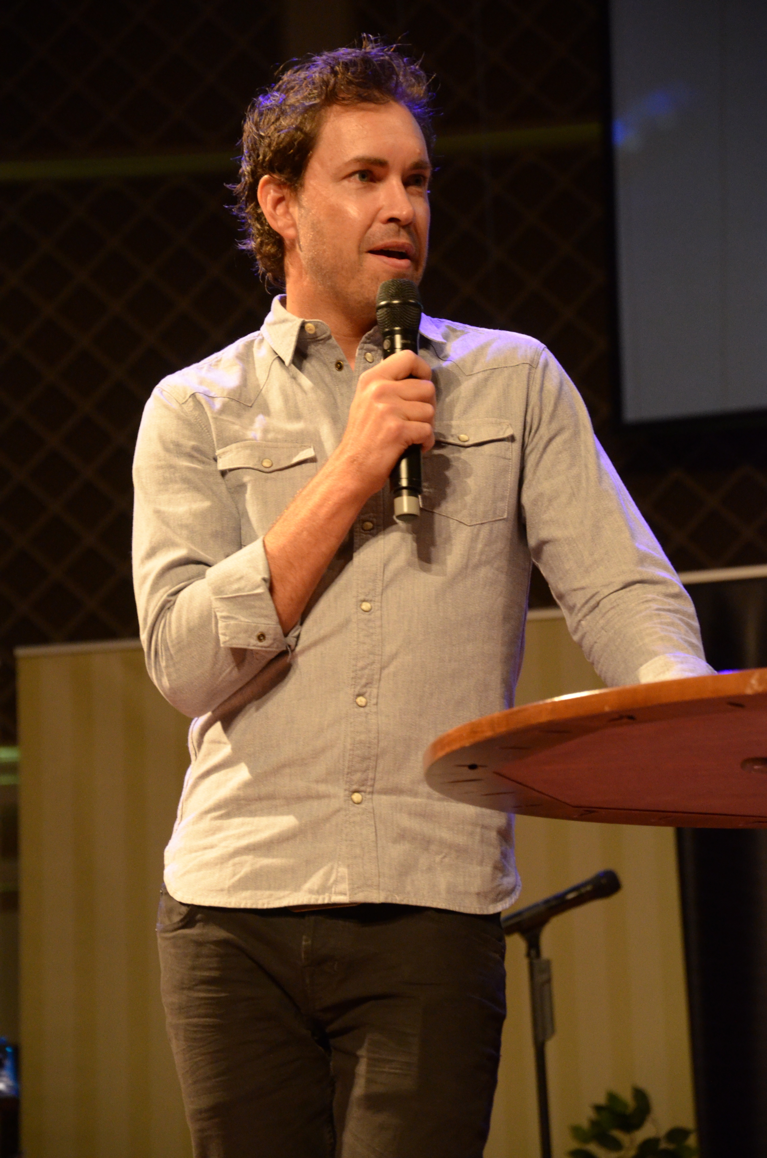  Sean McDowell speaks to attendees of the TNG conference, a place for churches to receive practical apologetics training, in Spartanburg September 5-6. 