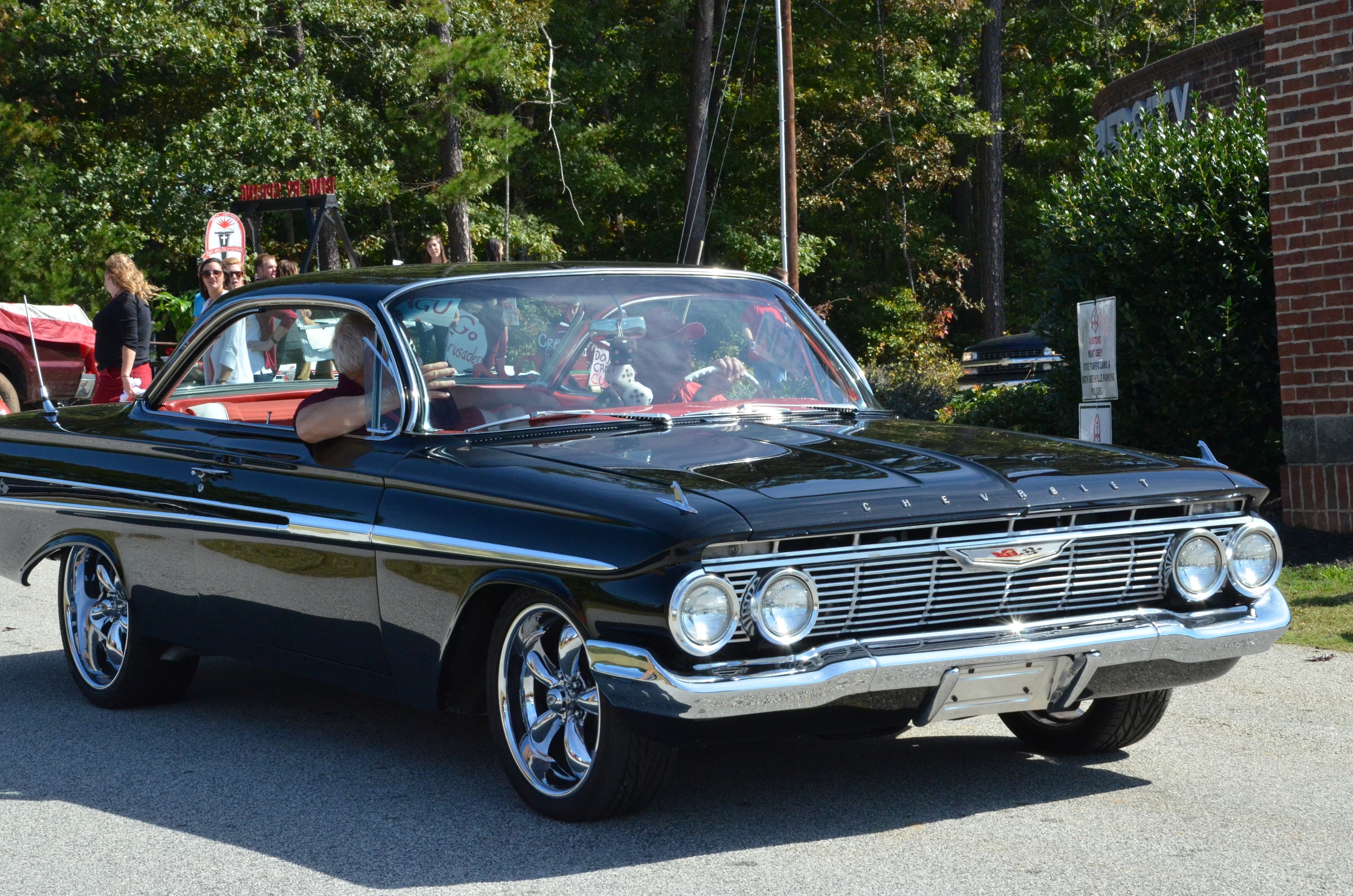  A good 'ole Chevrolet comes through to commemorate cars of the past. 