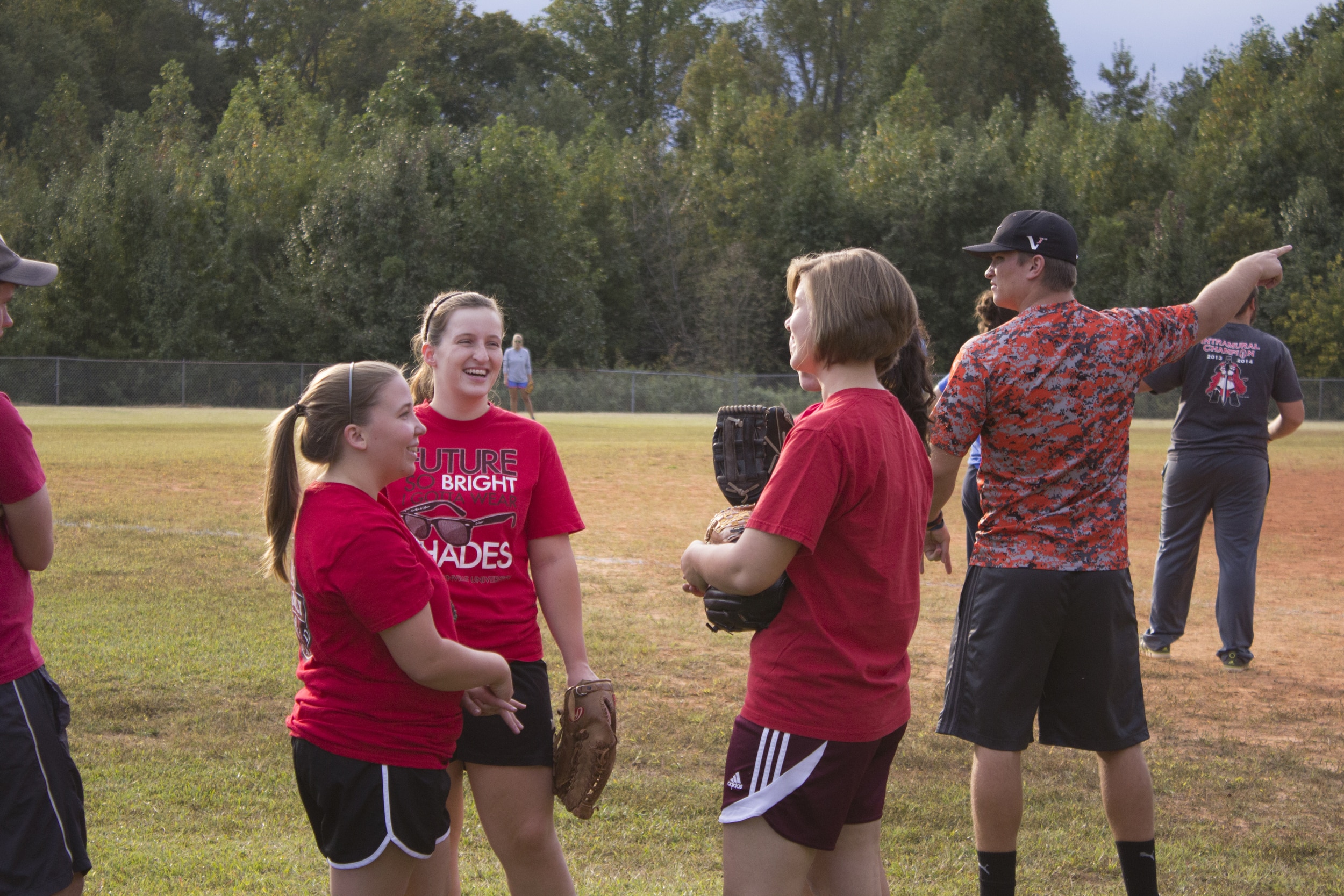  "The highlight of intramural softball is having something to do with my life besides homework." -Emily Waugh, sophomore 