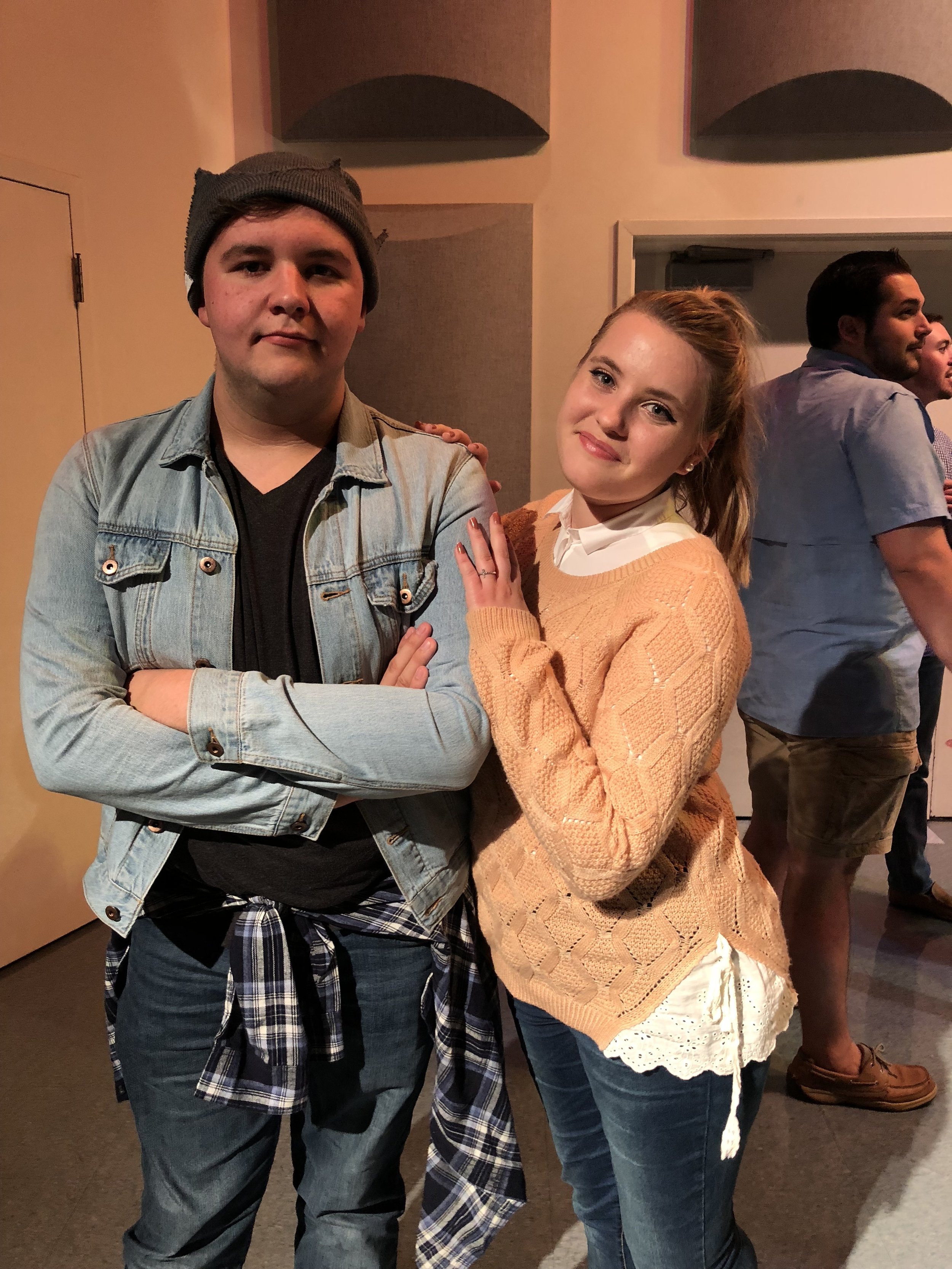 Freshmen Wyatt Duncan and Marlee Daniel pose as the popular couple from the CW's hit show: Riverdale.&nbsp;