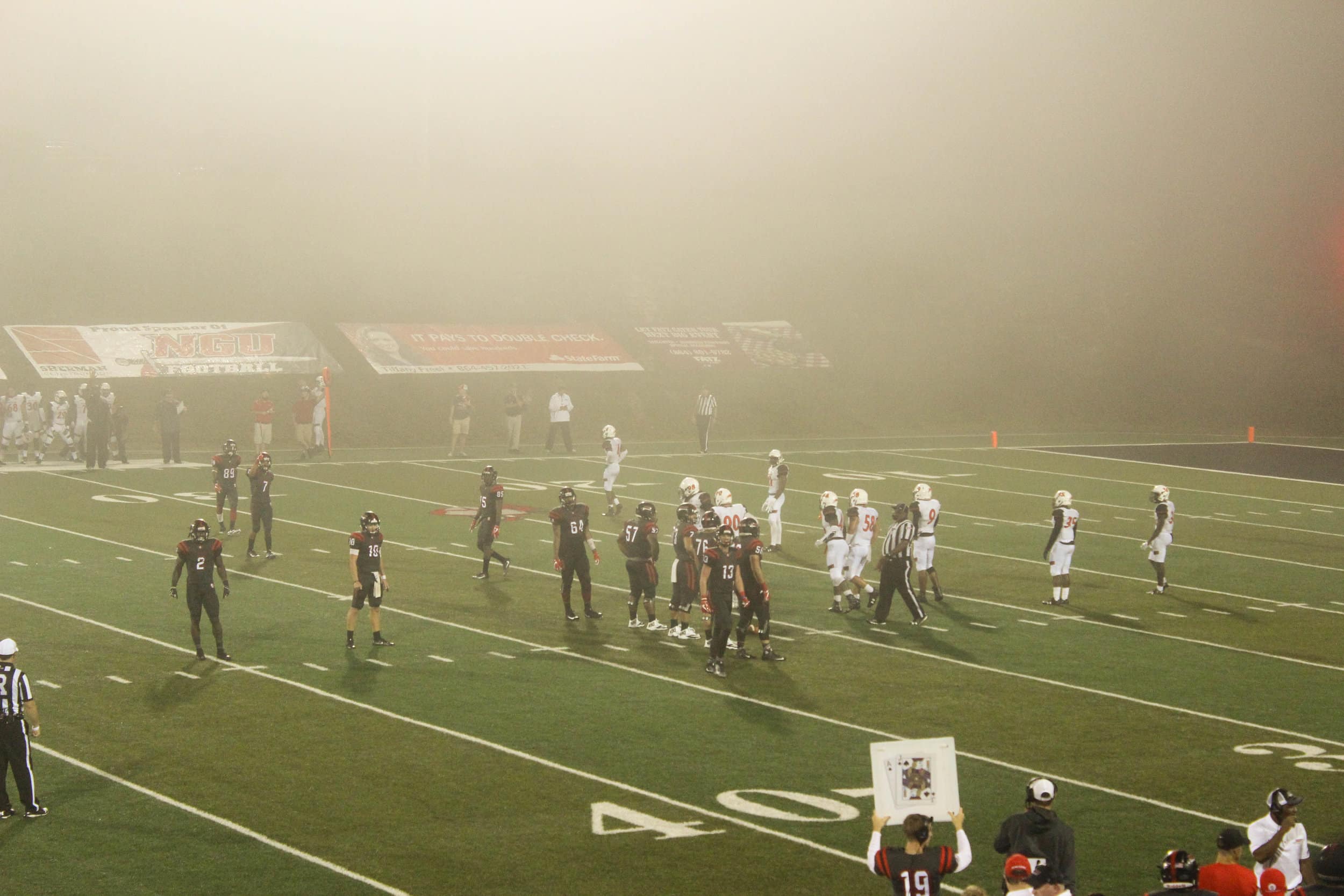 A little fog couldn't stop us from playing.&nbsp;