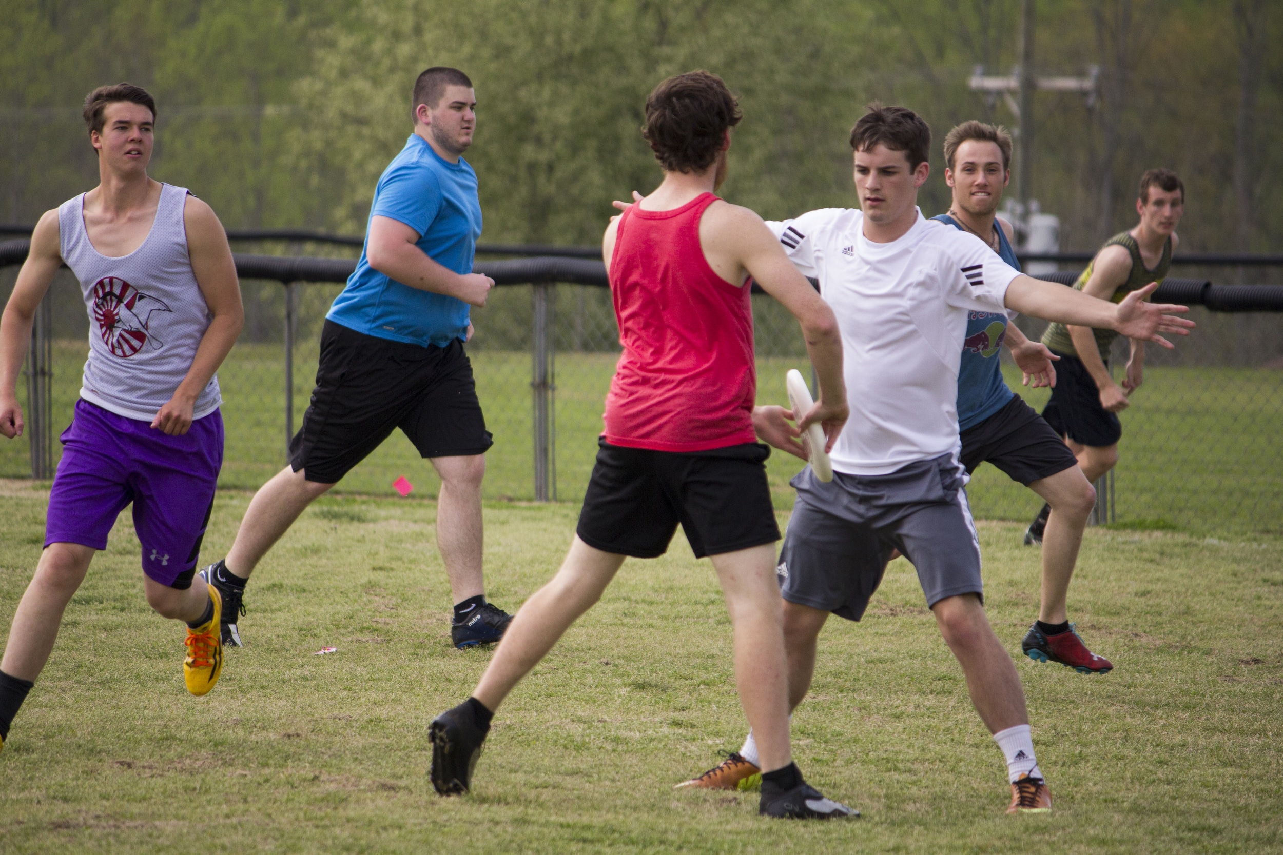  Tyler Ezol remains cool under pressure as he waits for his teammates to get open.&nbsp; 