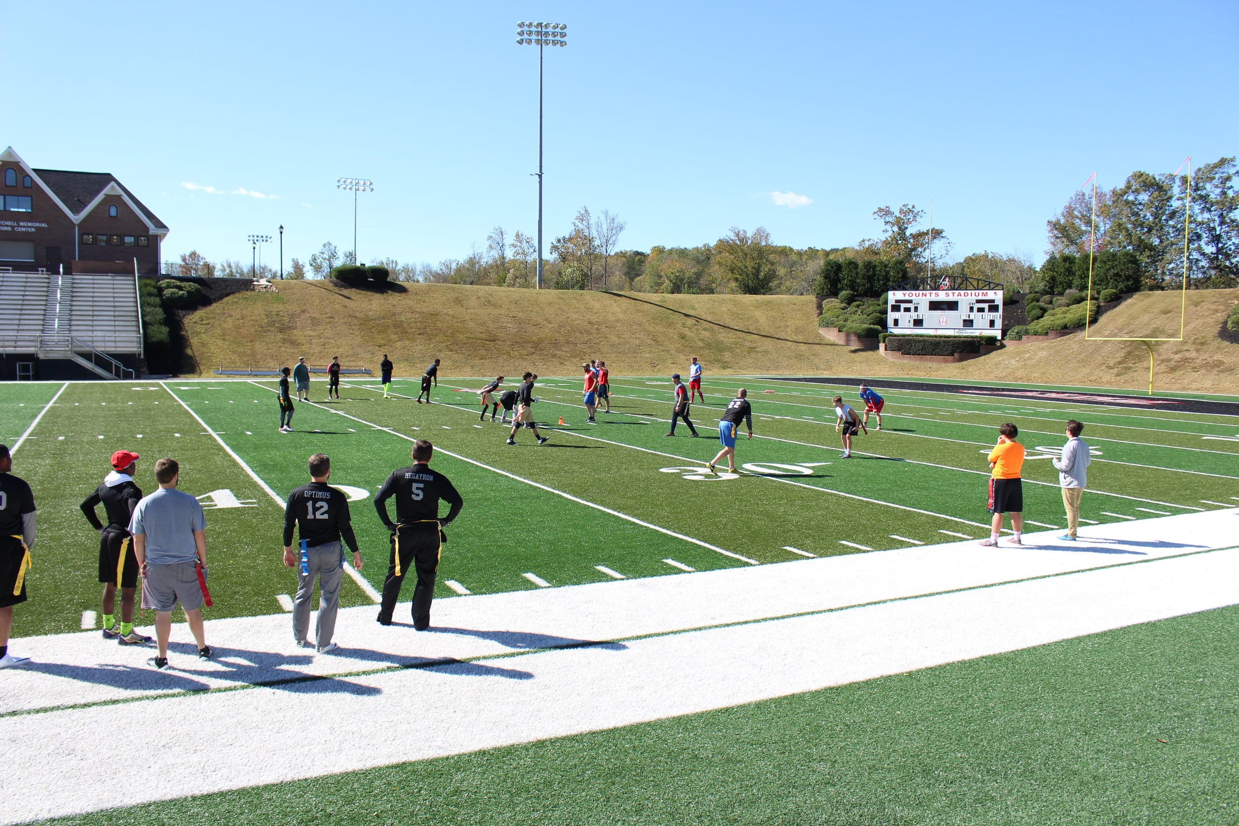  Students had the opportunity to play in the flag football tournament put on by the event.&nbsp; 