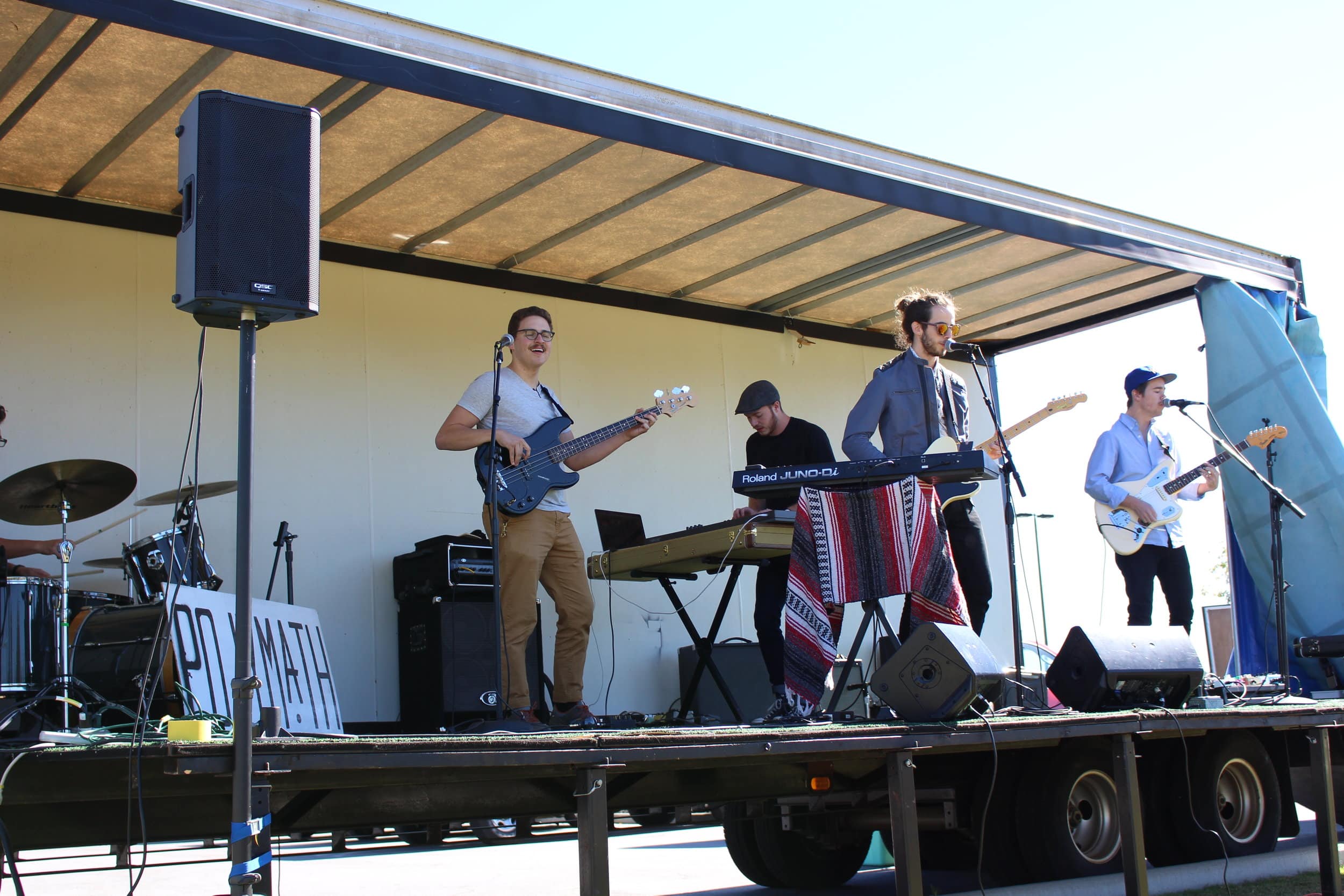  One of the music appearances was the band Polymath from Anderson, SC. 