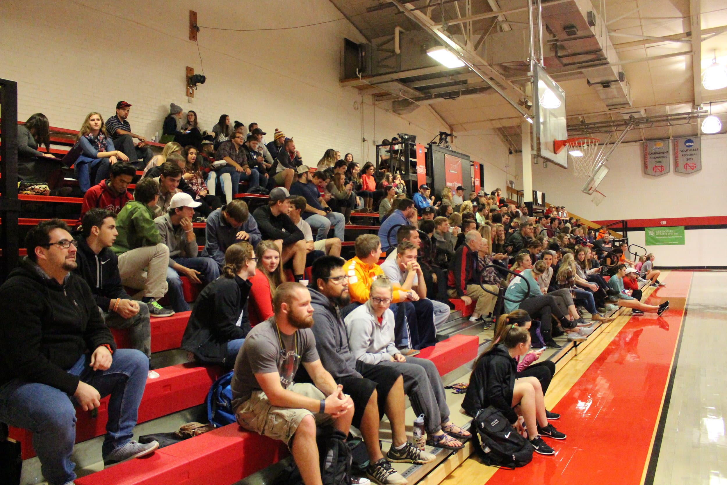  There was a large turn out for the NGU versus Clemson volleyball game. &nbsp; 