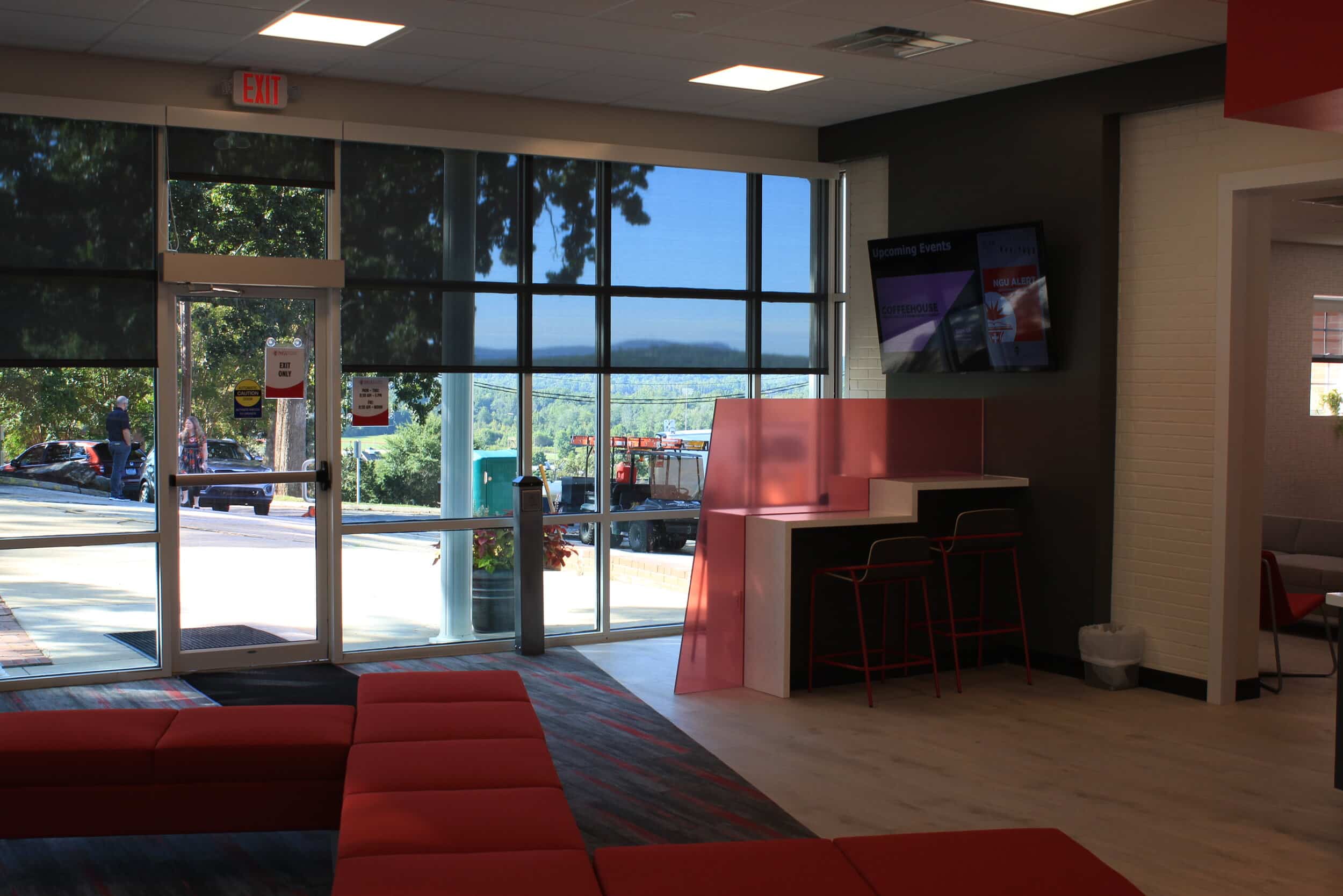 The renovated Neeves lobby.