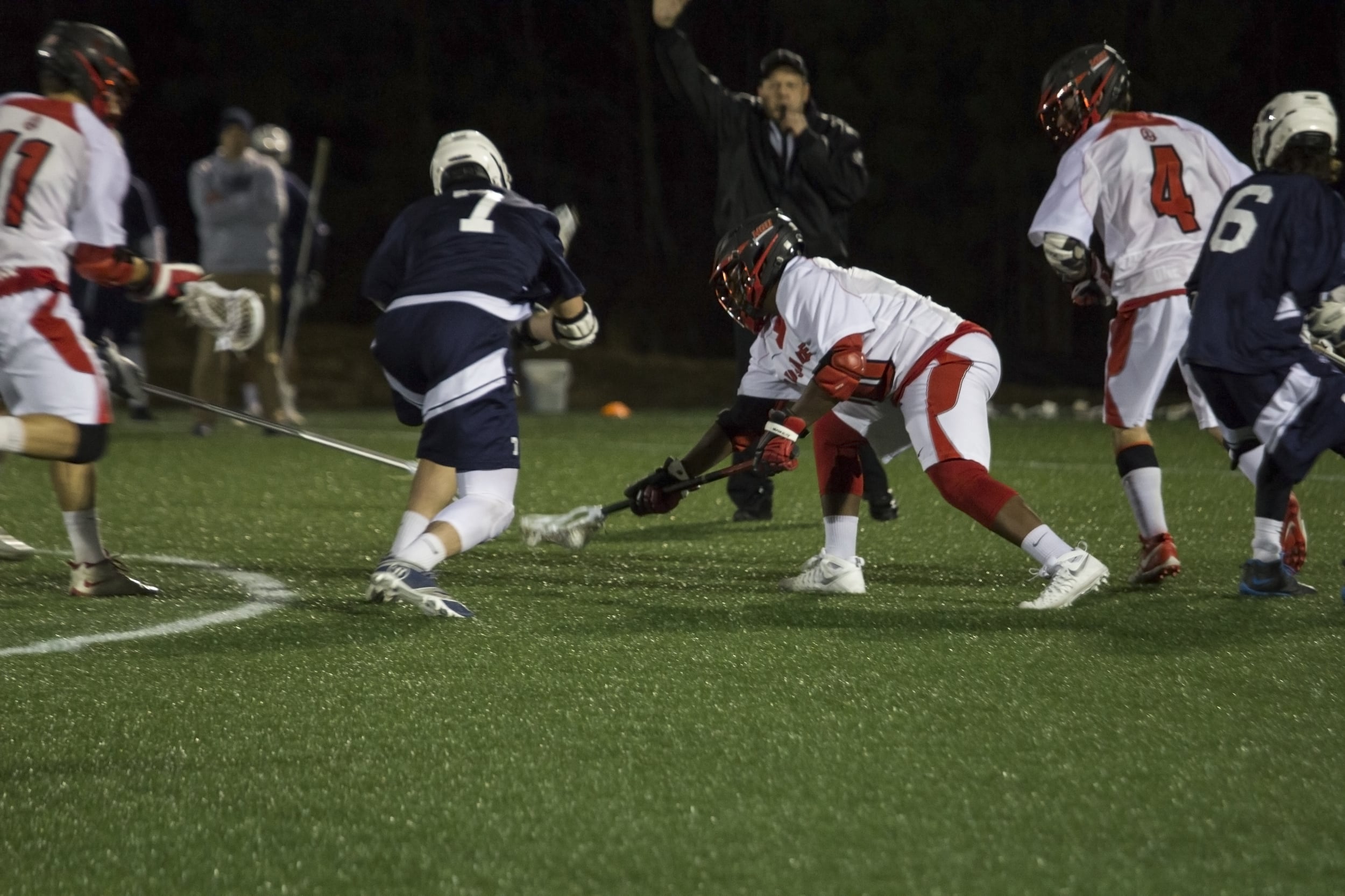  Jalen Bell gains possession of the ball during the opening drive.&nbsp; 