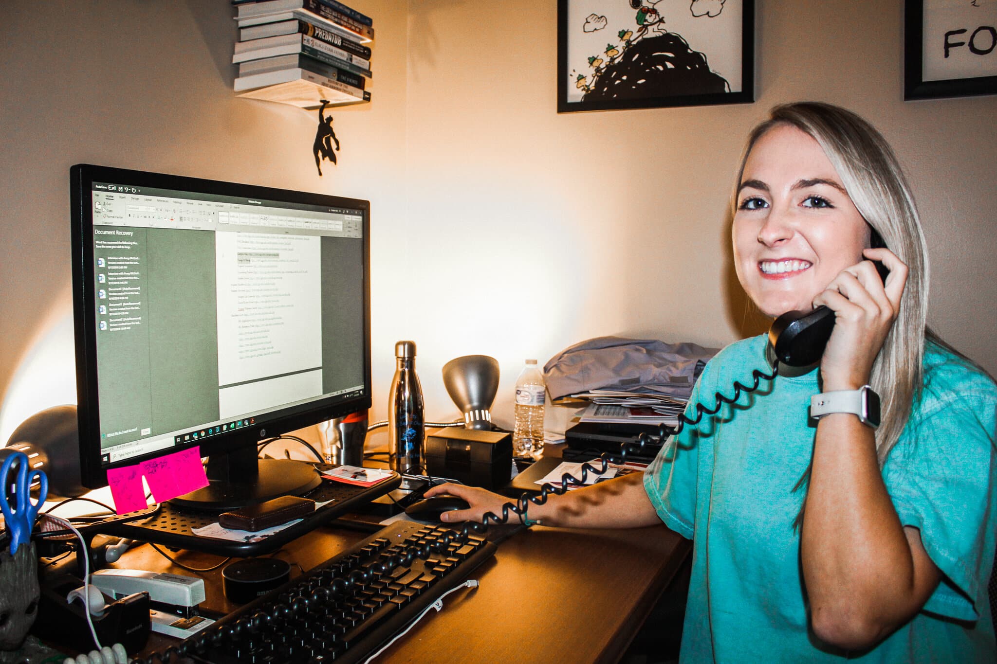 Kaitlyn Coleman, Social Studies Education major, works for the office of Student Engagement.