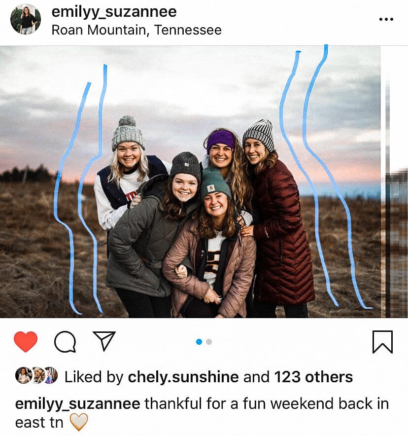 Emily Snodgrass and family in East Tennessee.