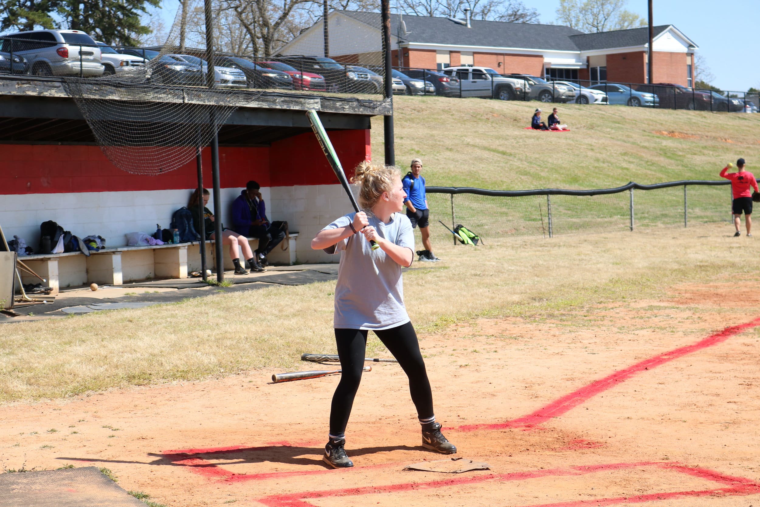 Senior Tessa Dunaway steps up to bat during the bottom of the 2nd inning