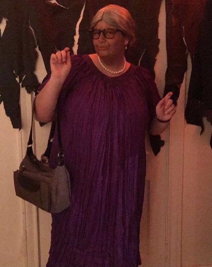 Kayla Gibson (junior) dresses as her favorite movie character Madea.&nbsp;