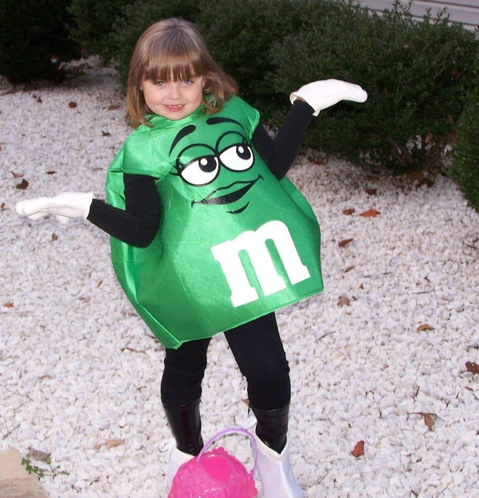Taylor Deaton (freshman) dressing as her favorite candy, a chocolate M&amp;M.
