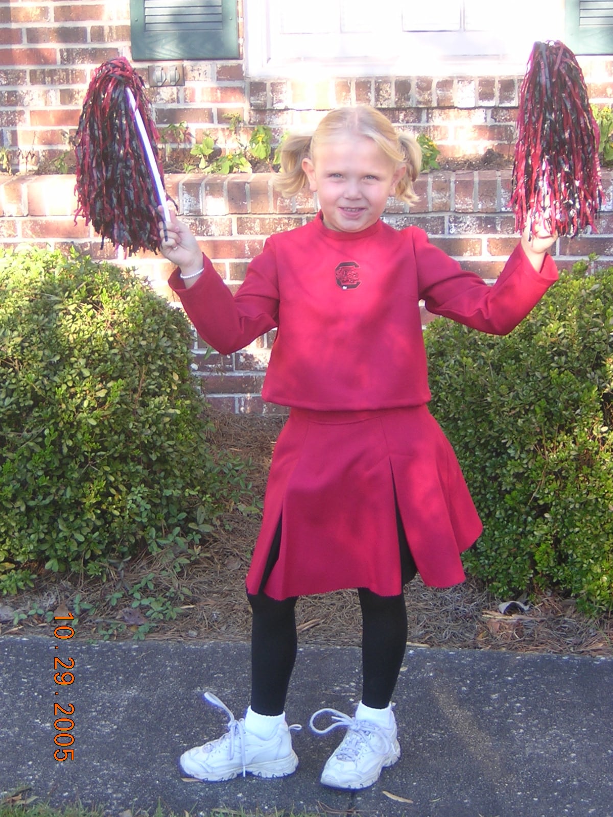Mary Collins (freshman) dresses as her favorite sports team the Carolina Gamecocks.