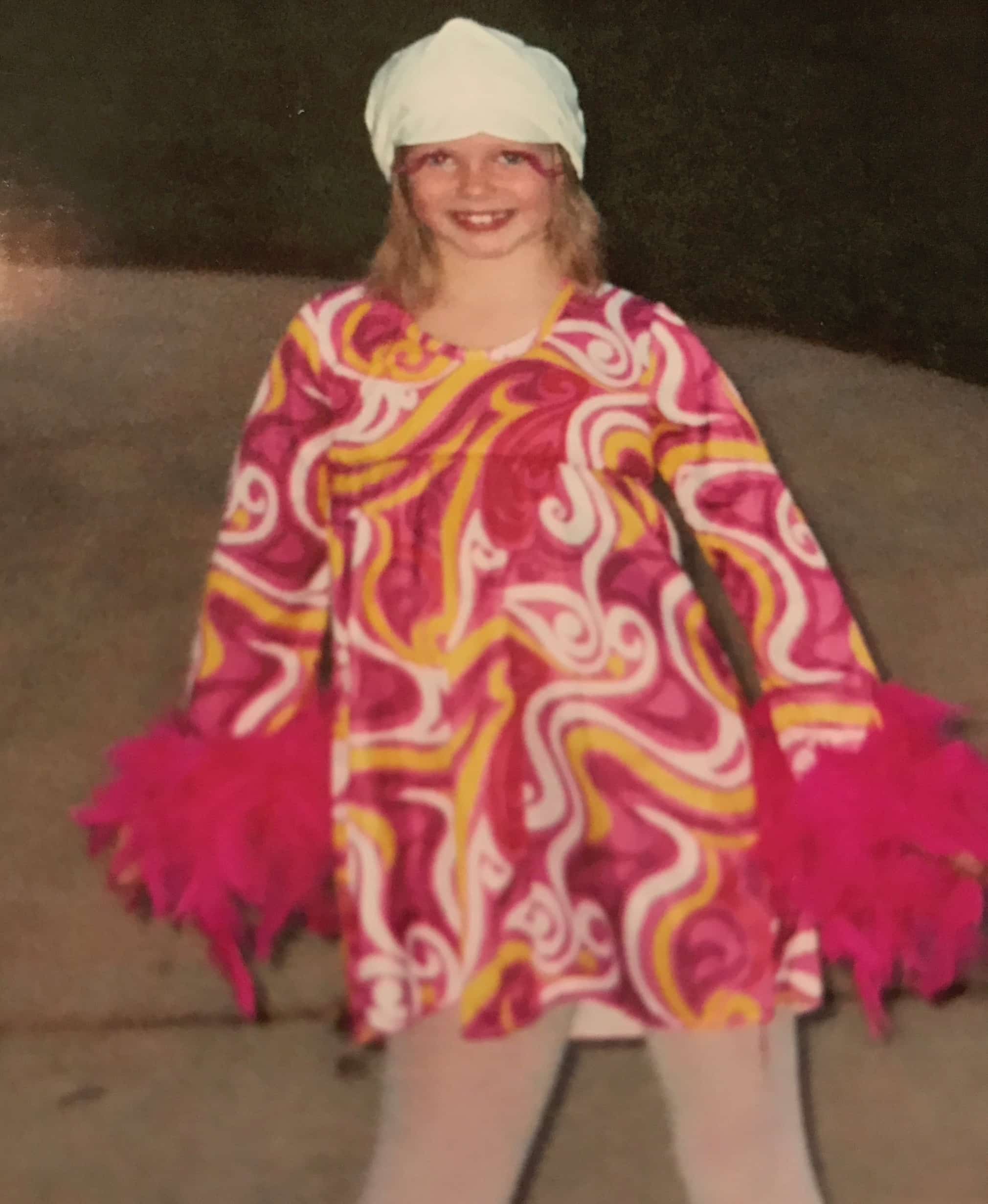 Nikki Wyatt (freshman) dresses as a disco dancer.