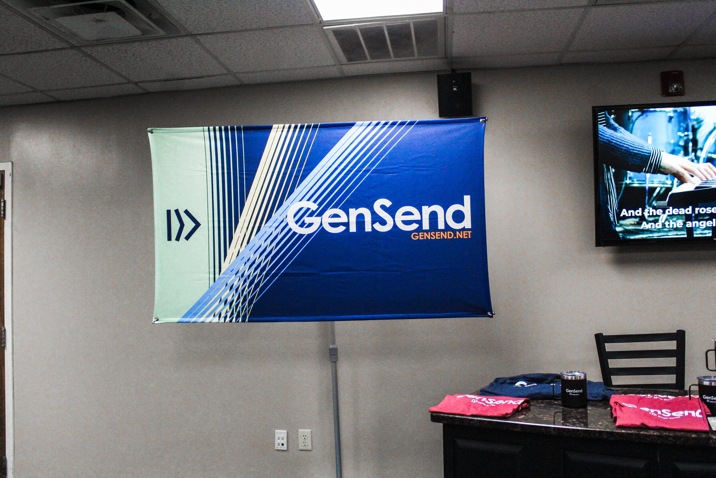 GenSend information set up for students to look into.