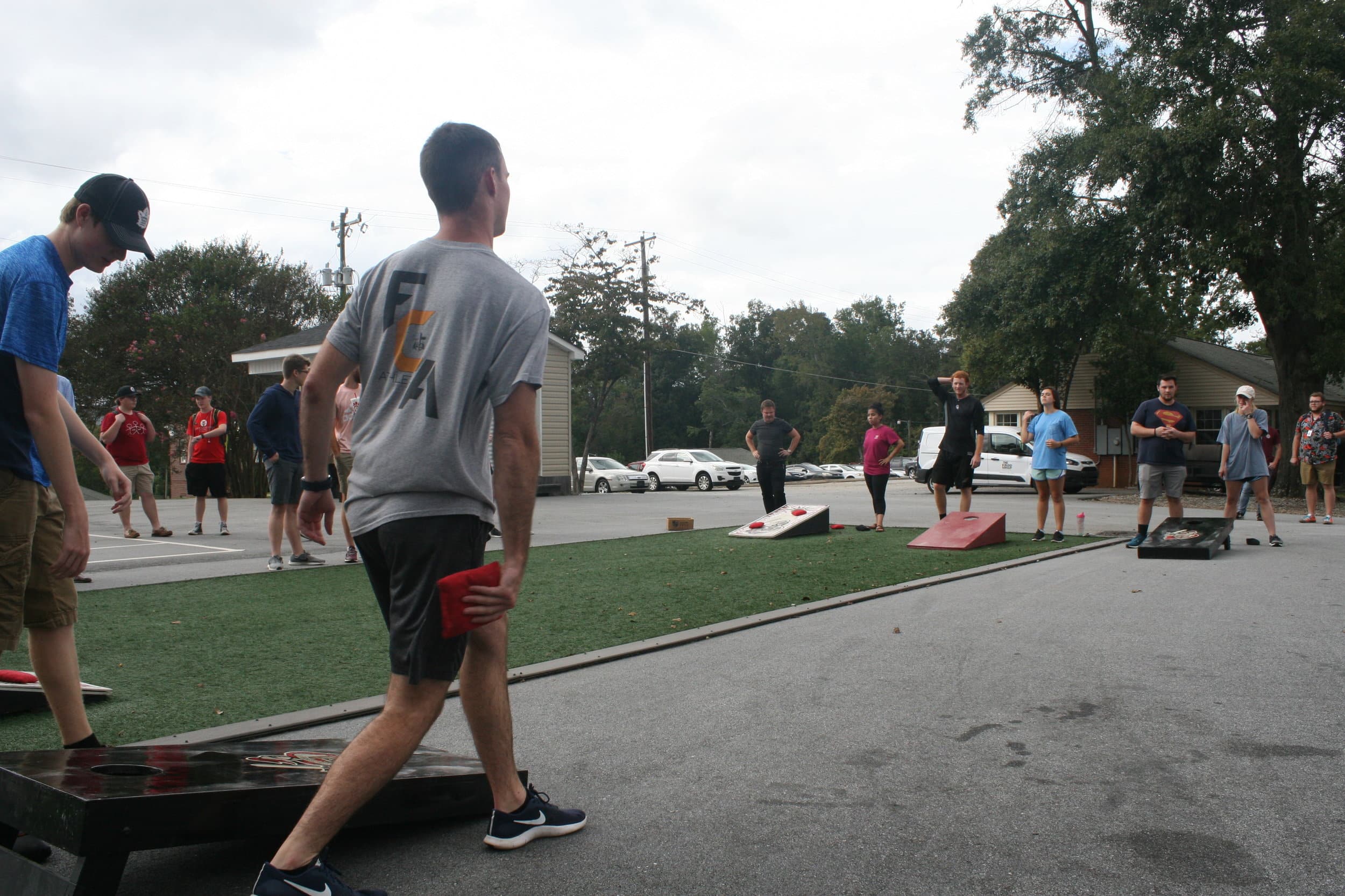 NGU kicked off 2018s cornhole tournament in preparation of homecoming.
