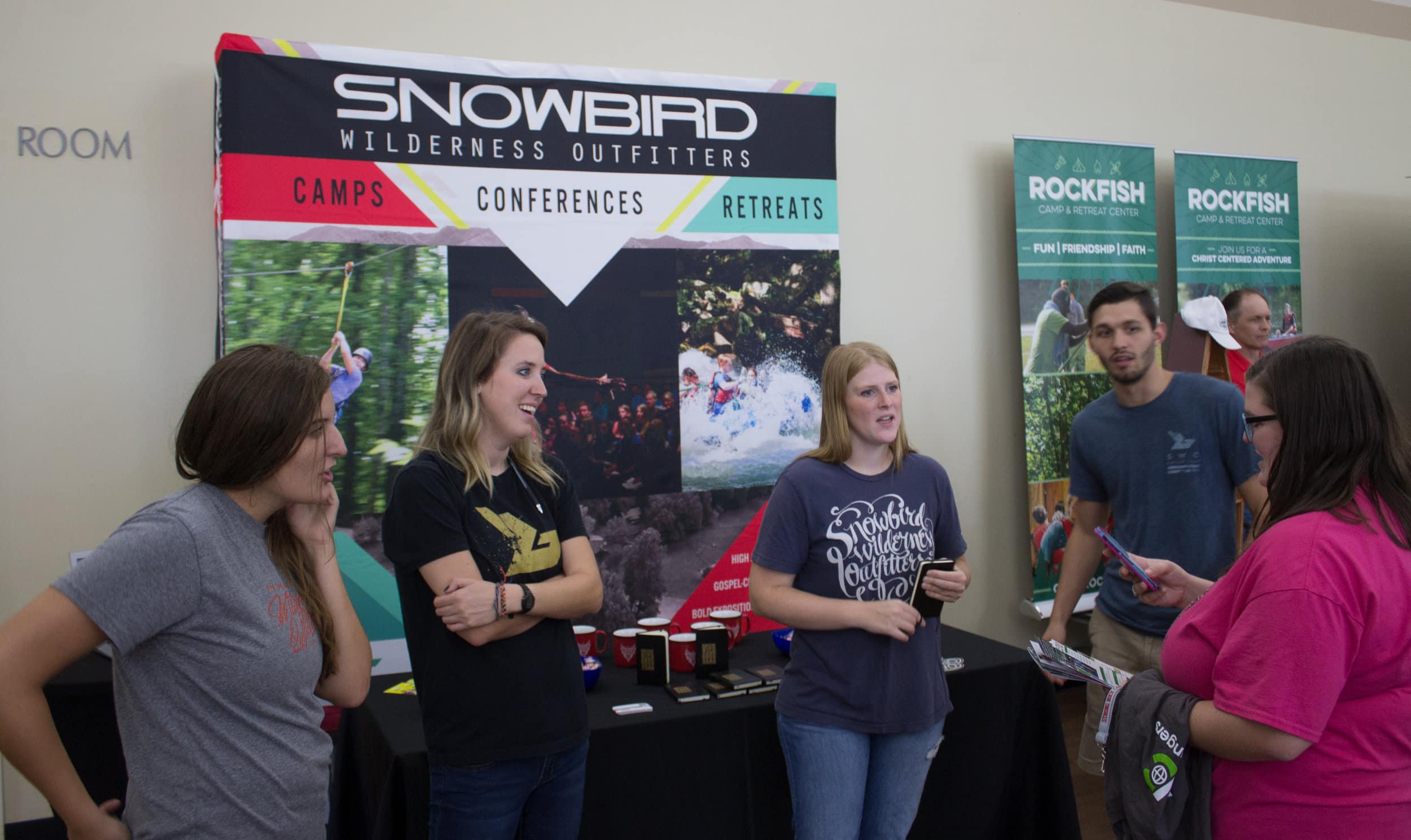 Snowbird Wildnerness Outfitters recruiters, Austin, Bridget, Tara and Karrie gleefully talk about what its like to work at their camp.