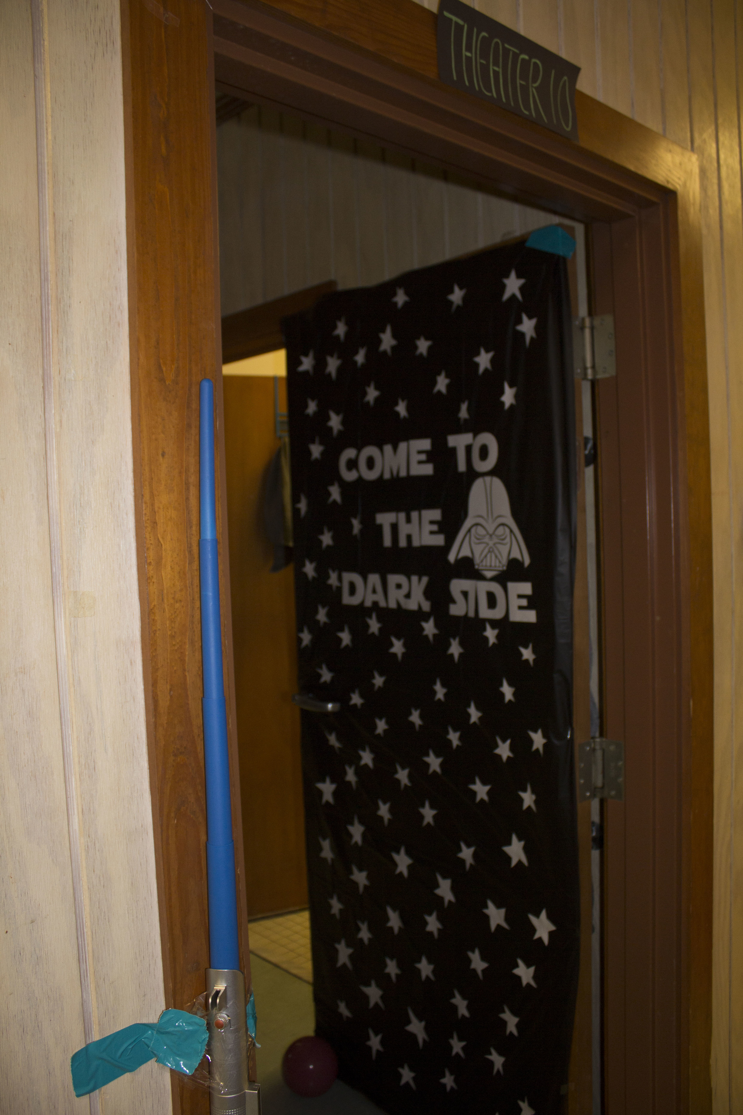  The Hartness dorm had the theme of a theatre. You can never go wrong with a classic Star Wars door.&nbsp; 