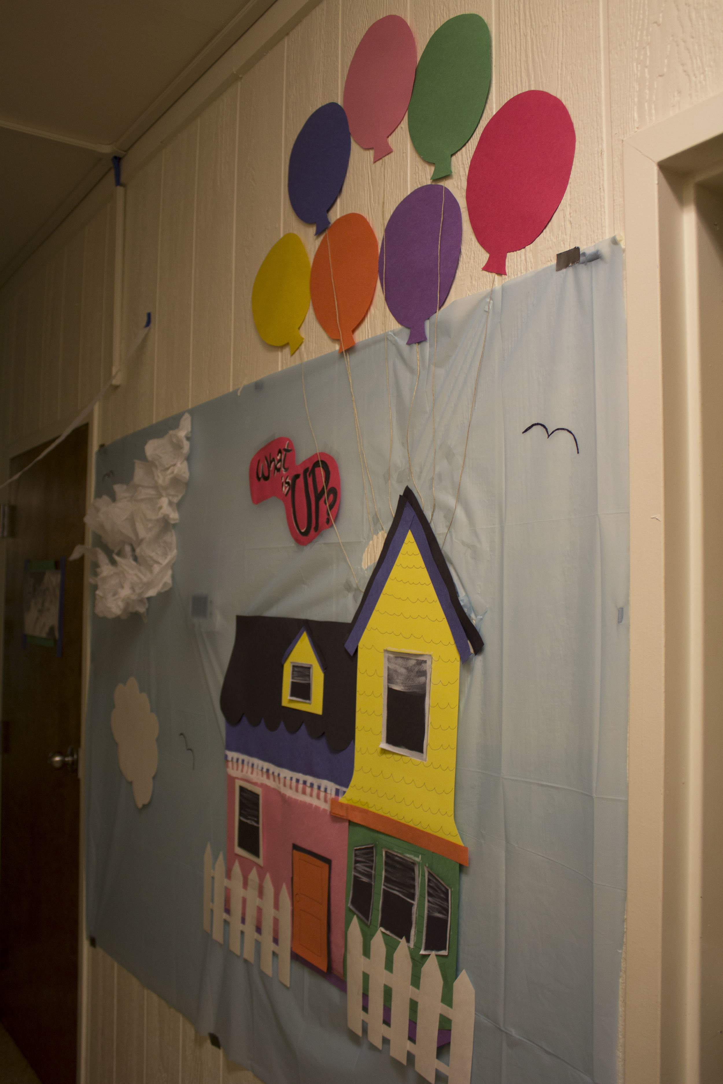  Bottom Vandiver decorated their dorm with the movie theme Up, including well done details such as the house.&nbsp; 