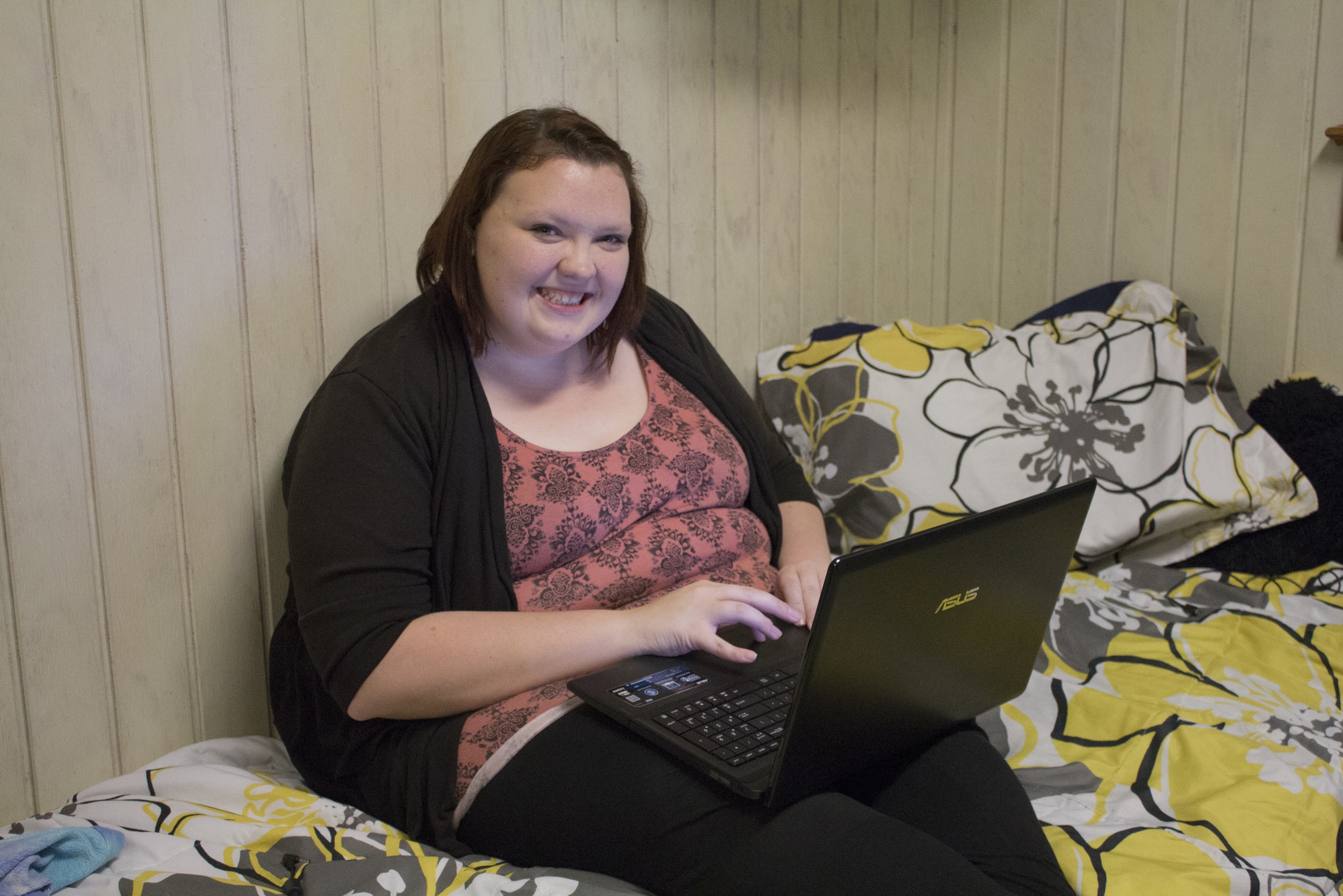  Some do not have the ability to&nbsp;have&nbsp;their boyfriend&nbsp;visit them during open dorms, so junior Jessica Younger makes the most of skype to be able to chat with her significant other during this eventful evening.&nbsp;&nbsp; 