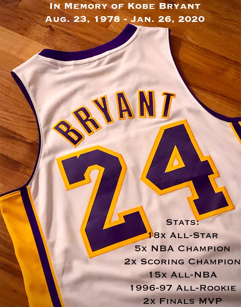 Here are some of Kobe Bryants career stats in the NBA. (stats: basketball-insider.com, photo: unsplash.com)
