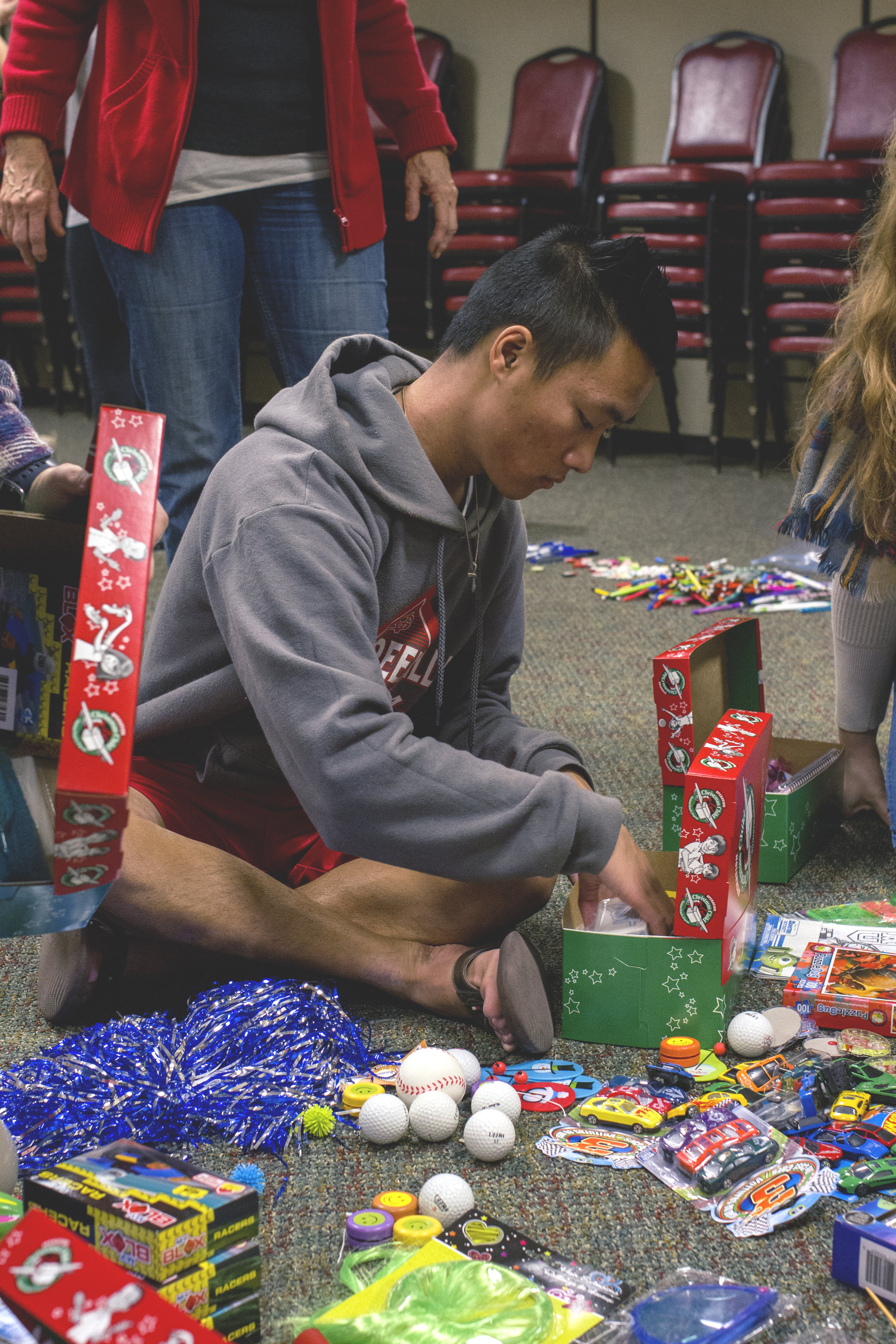  Adam Kelly has been a part of Operation Christmas Child since he was in high school. Kelley stated how he loves foundations like this because he can know where his money is going and gets to be a part of the whole process by being able to pack his o