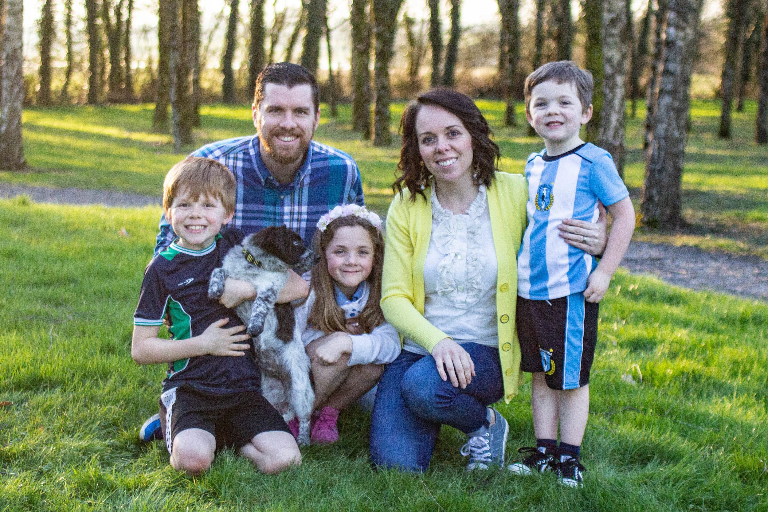 David McWhite and family in Ireland