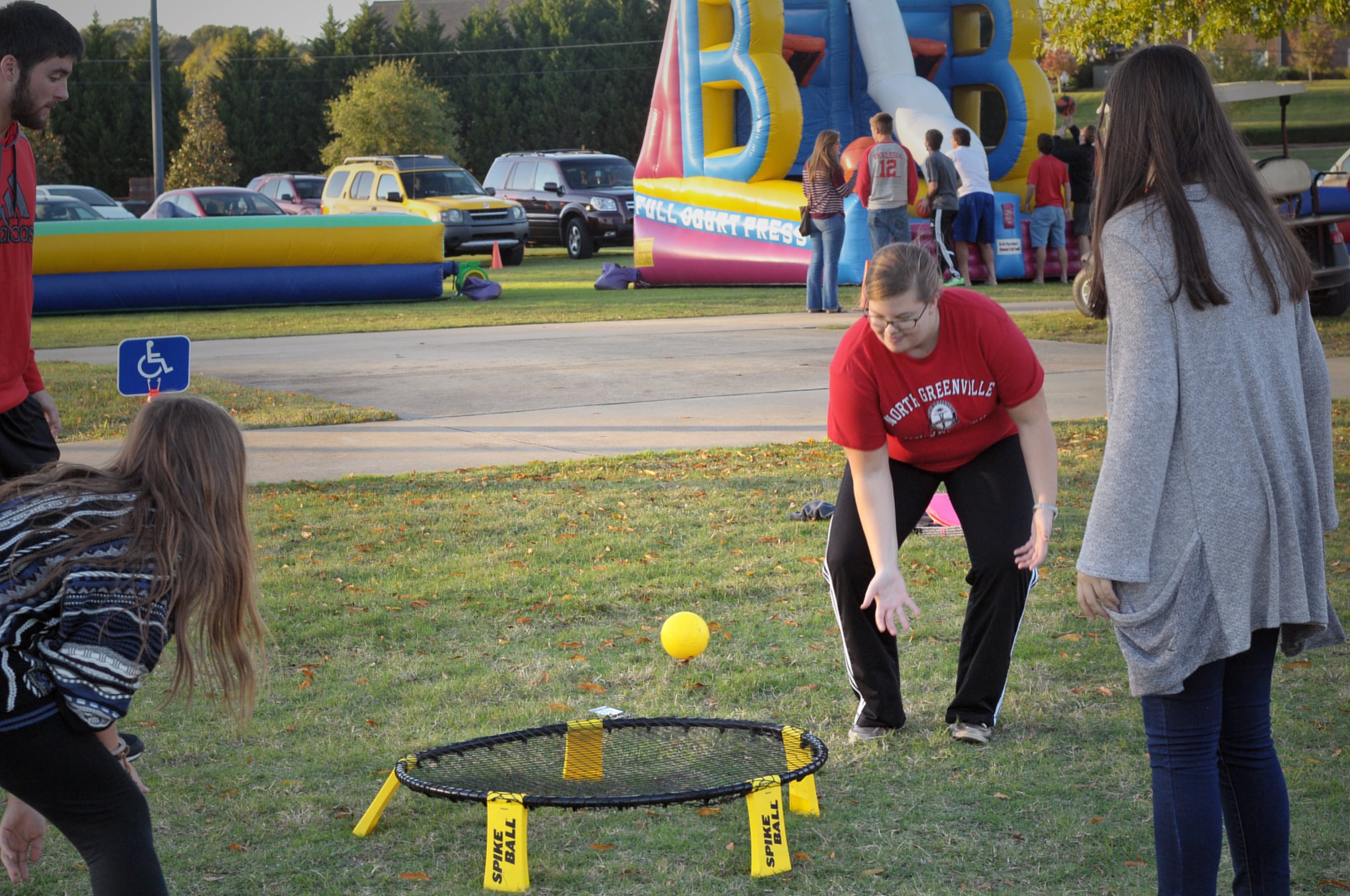  North Greenville students played space ball. 