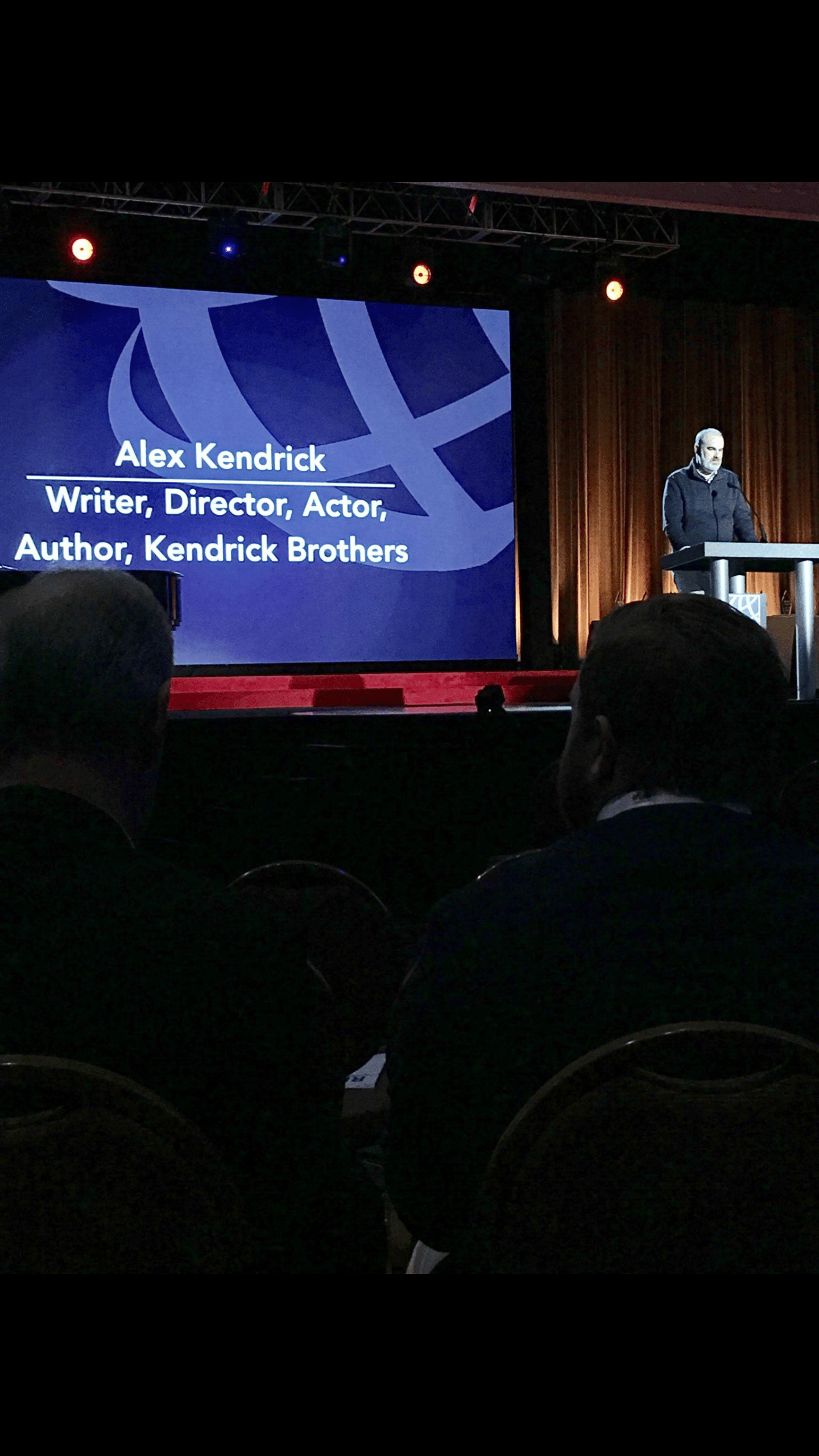 Alex Kendrick, writer and actor in "Courageous" as well as several other films, spoke to students as part of the iNRB challenge.&nbsp;