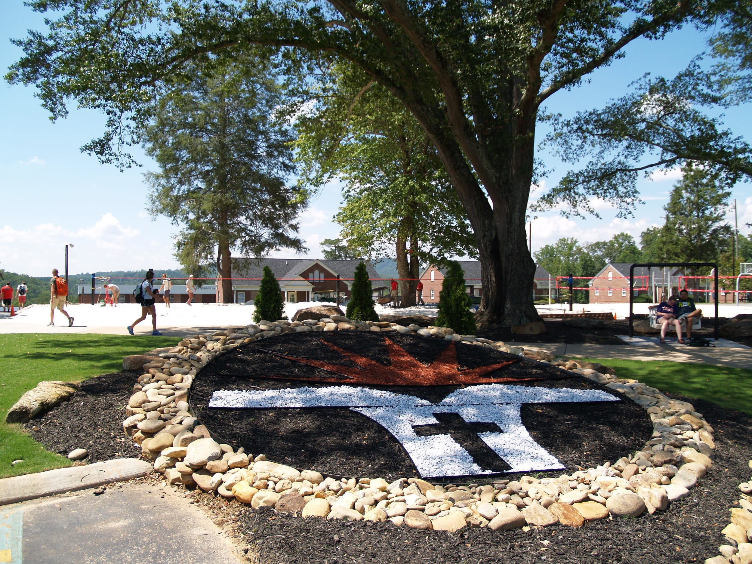  North Greenville University students begin this school year with a new slack lining area, as well as some new landscaping. 