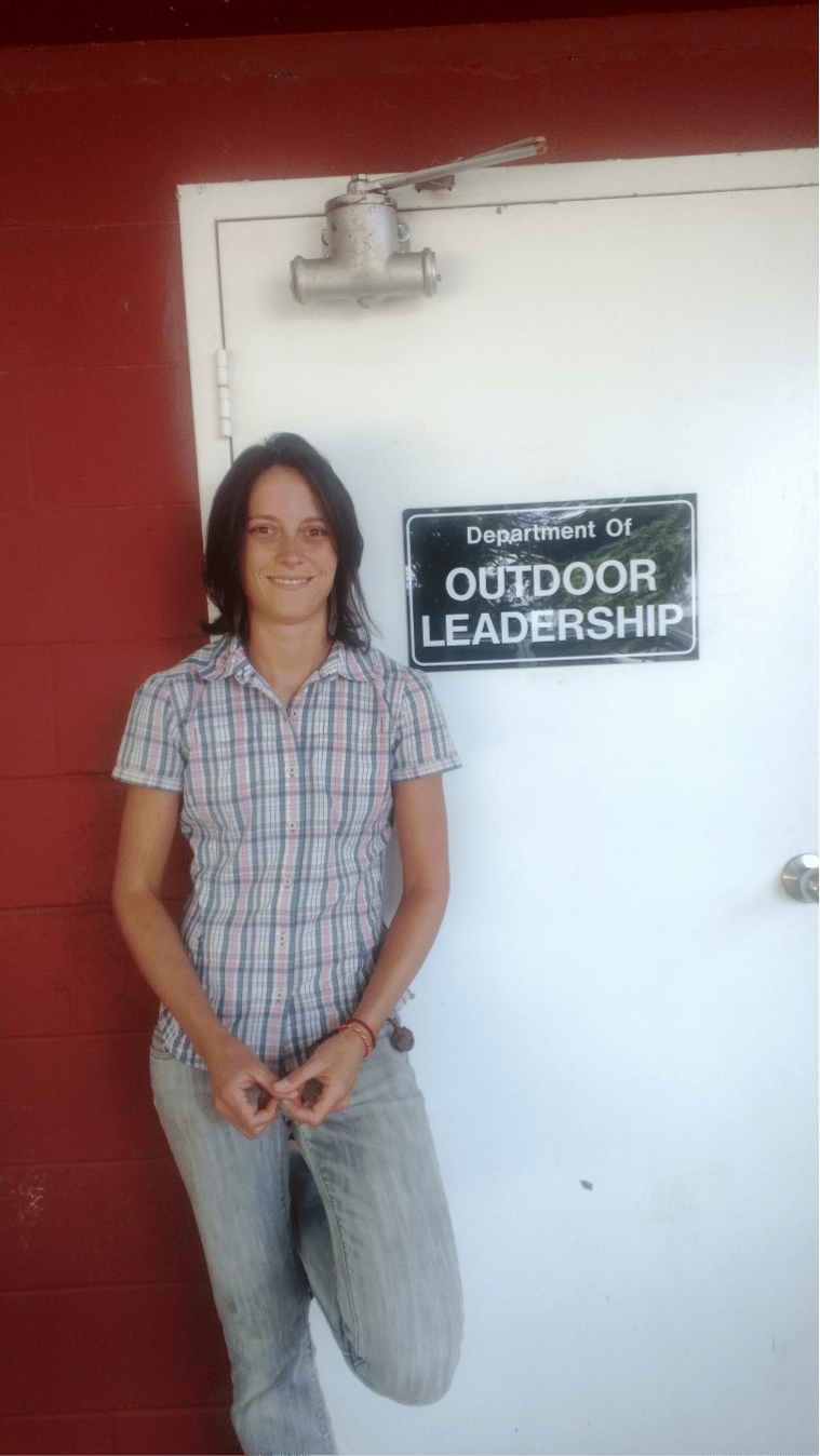 Whitney Thomas recently transitioned to a full-time position in NGU's Outdoor Leadership department.