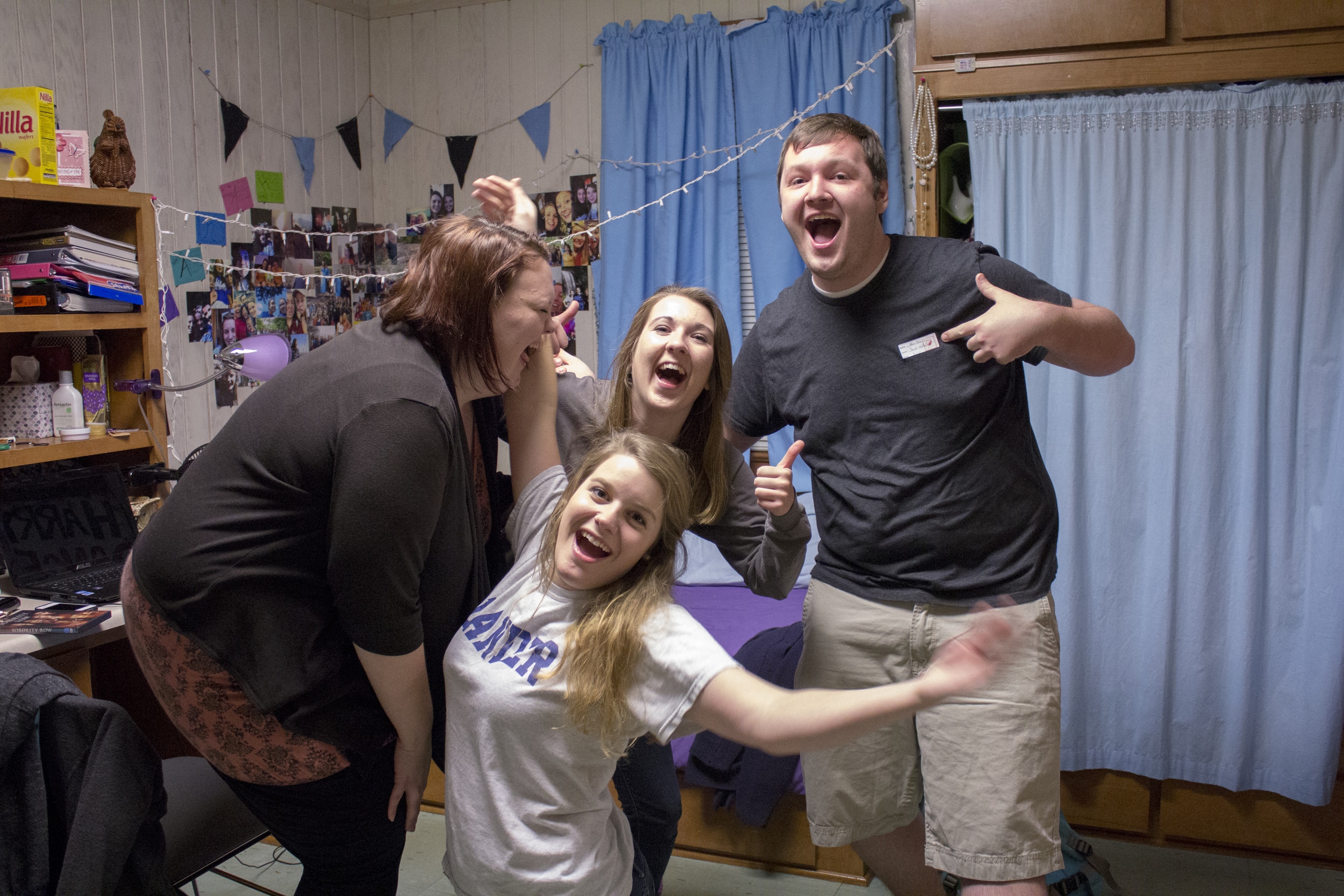  Once a semester guys have the opportunity to visit their female friends inside their dorm rooms. During spring semester, it falls over Valentine's day to make it a special time for the girls at NGU. This year it was held on February 10.&nbsp;Junior 