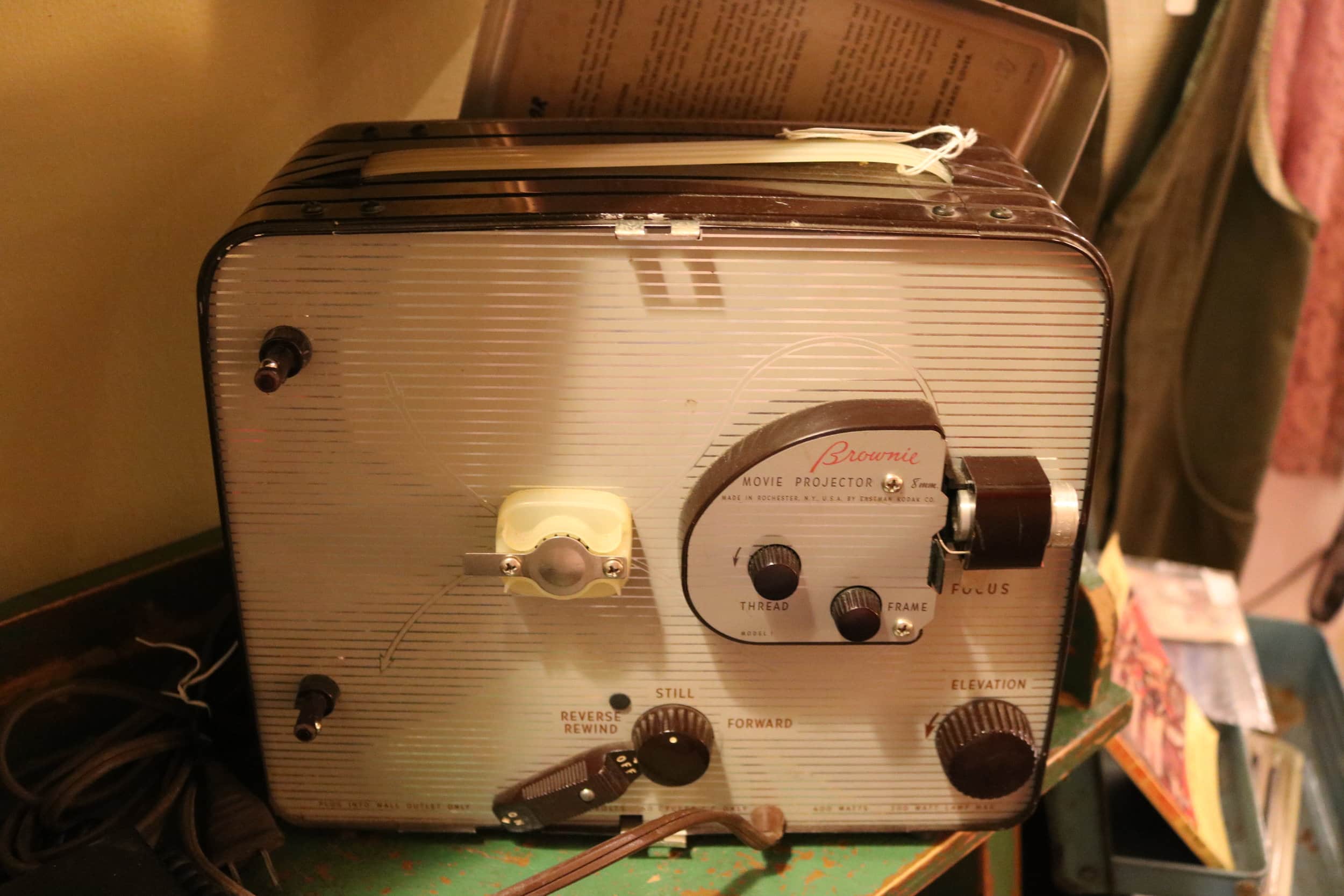 A working 1952 Kodak Brownie 8mm Movie Projector.