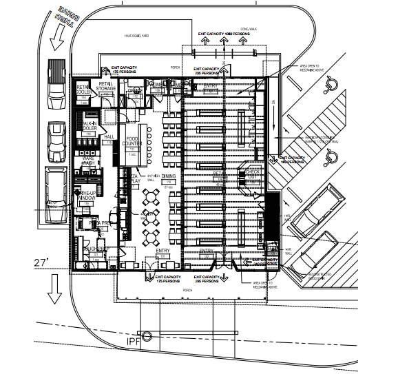 This floor plan shows what the inside of the store will look like once finished. 