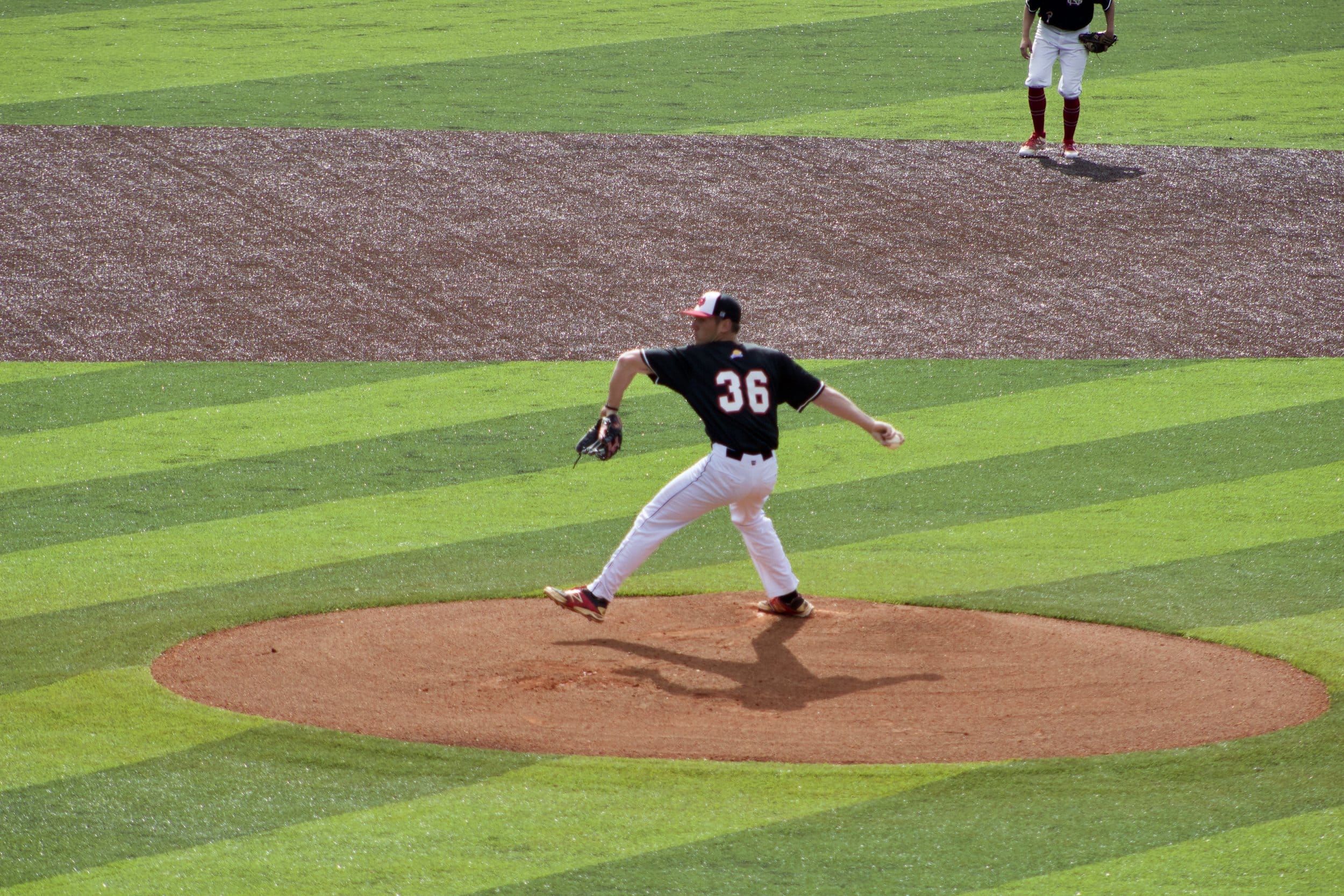 Trent Spikes getting ready to pitch.&nbsp;