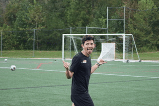 Kike in his element on the soccer field