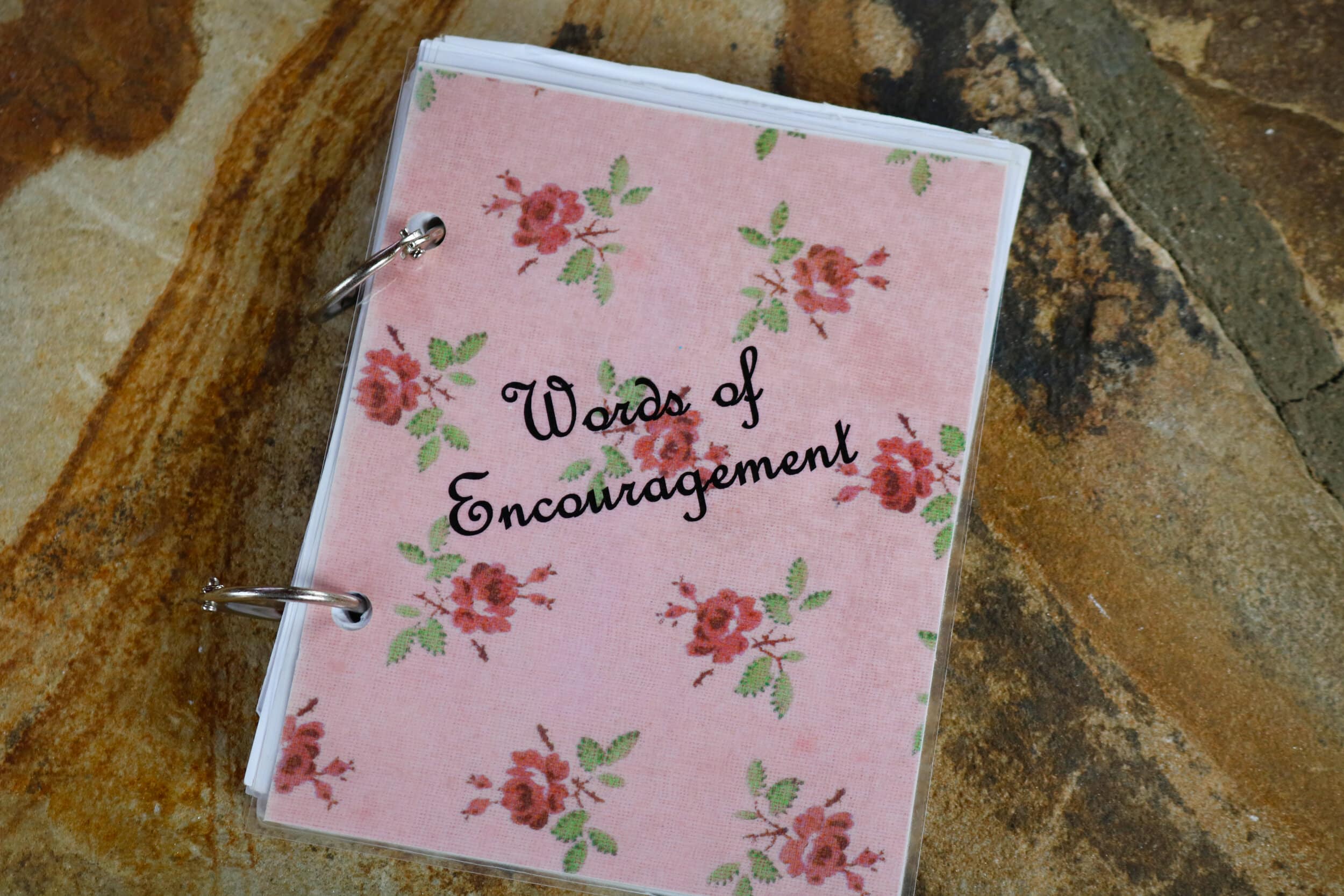 The Words of Encouragement booklet, where students and faculty can find words of encouragement left by other students and faculty.